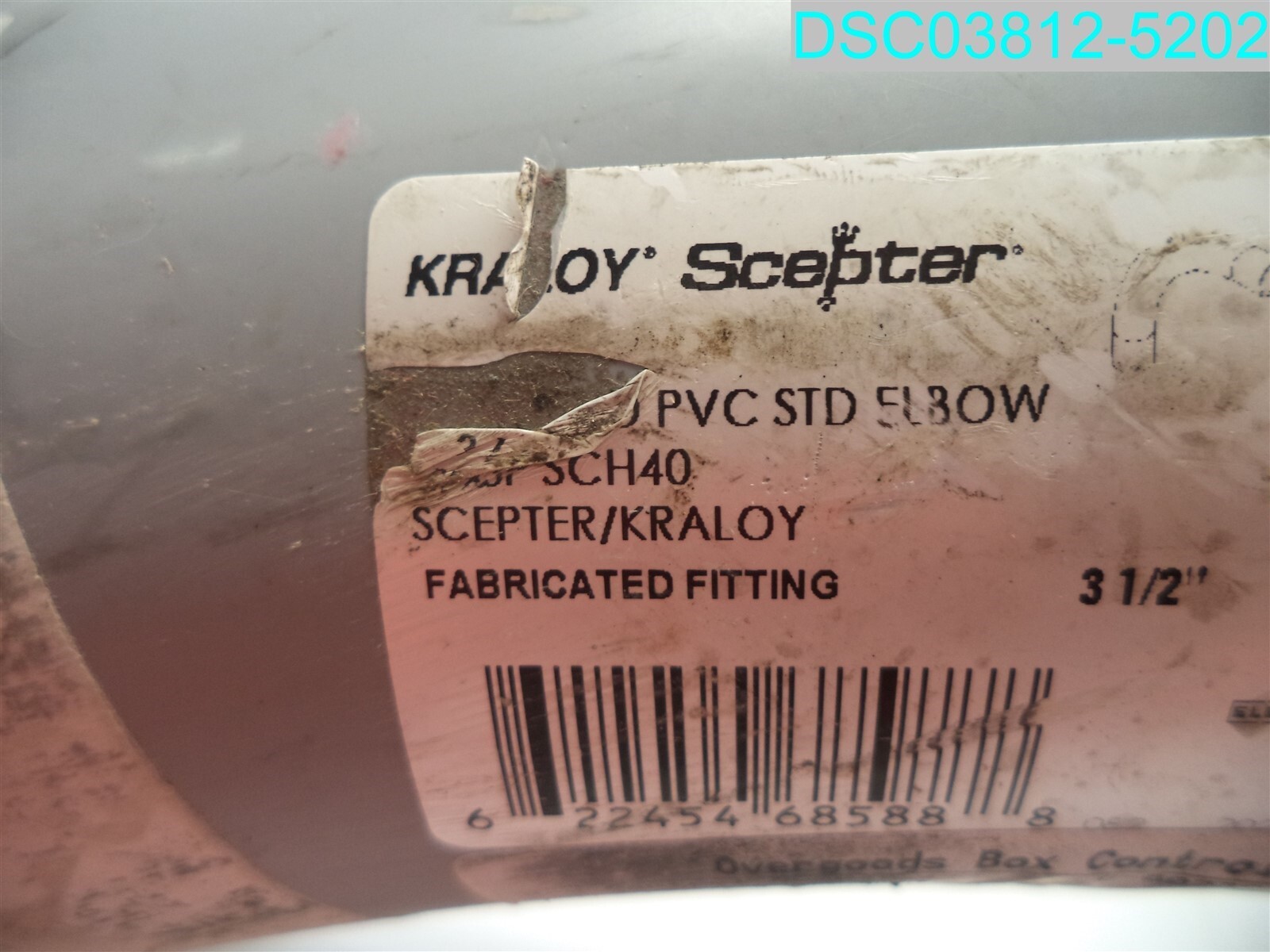 Scepter 068588 ELBOW CNDT 3-1/2 IN 90 DEG PVC 15 IN 622454685888