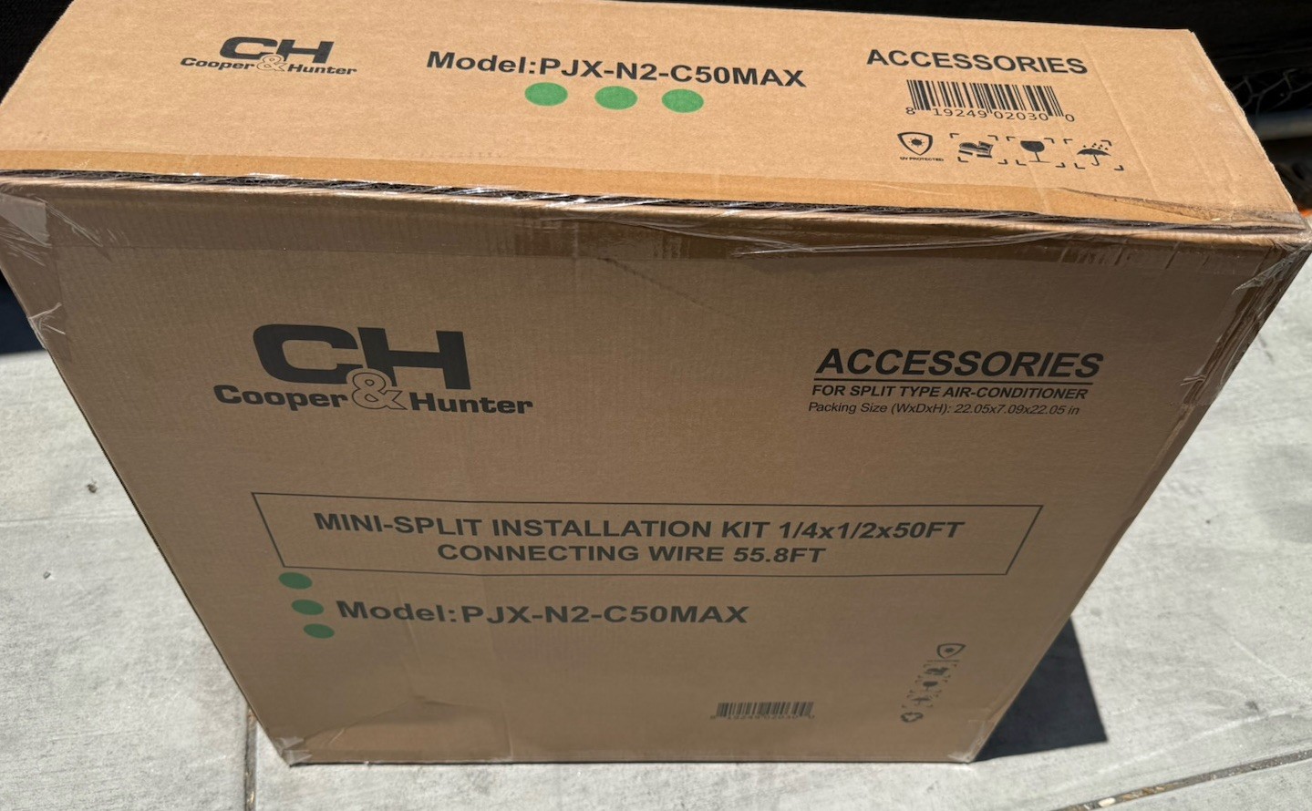 PJX-N2-C50-MAX (50FT) – COOPER&HUNTER Insulated Minisplit Lineset Kit