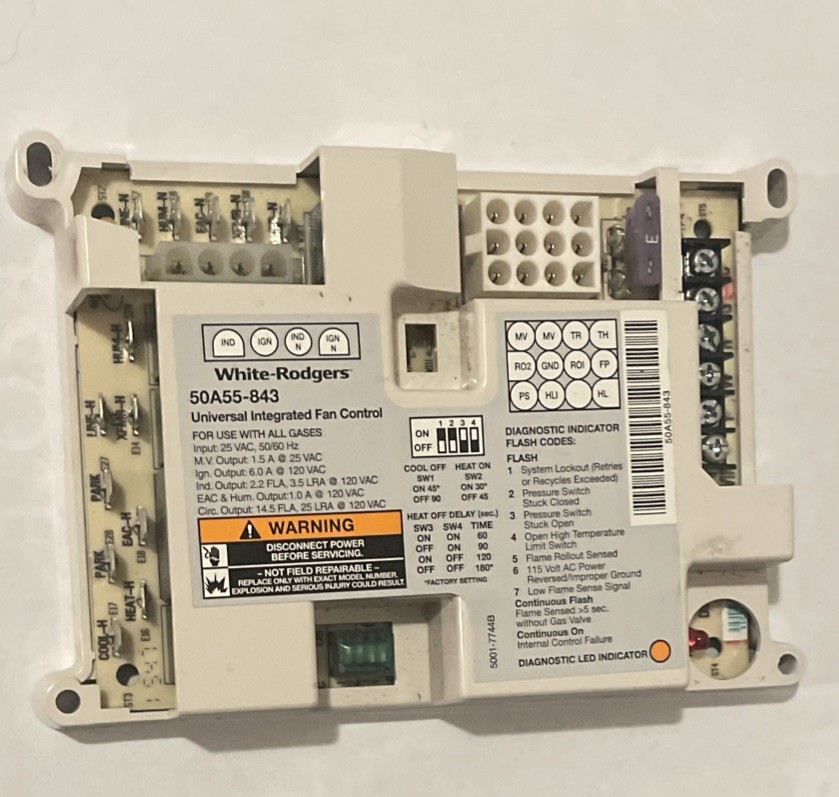 50A55-843 GUARANTEED WORKING TESTED Furnace control board