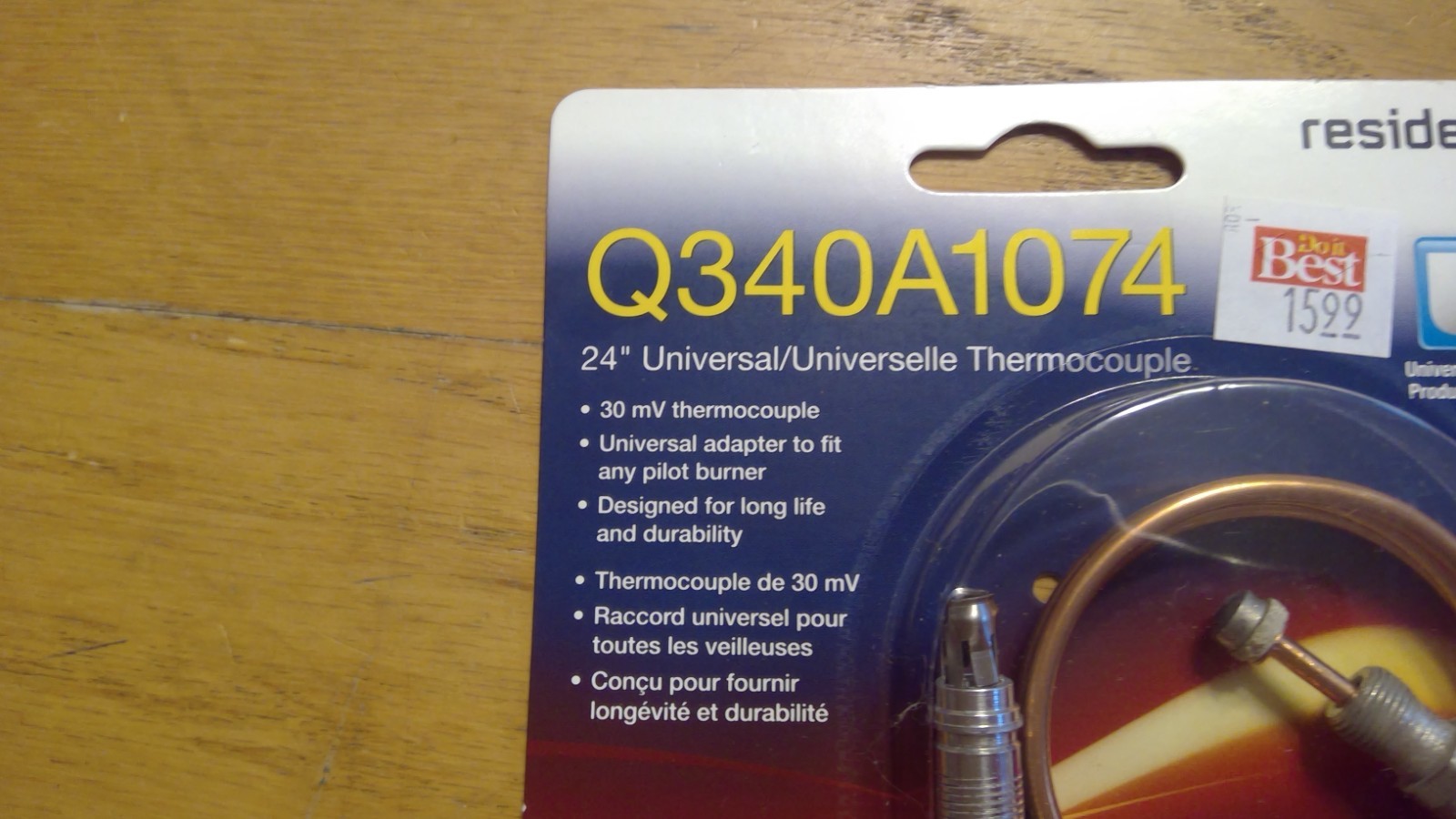 Honeywell Q340A1074 24in Thermocouple