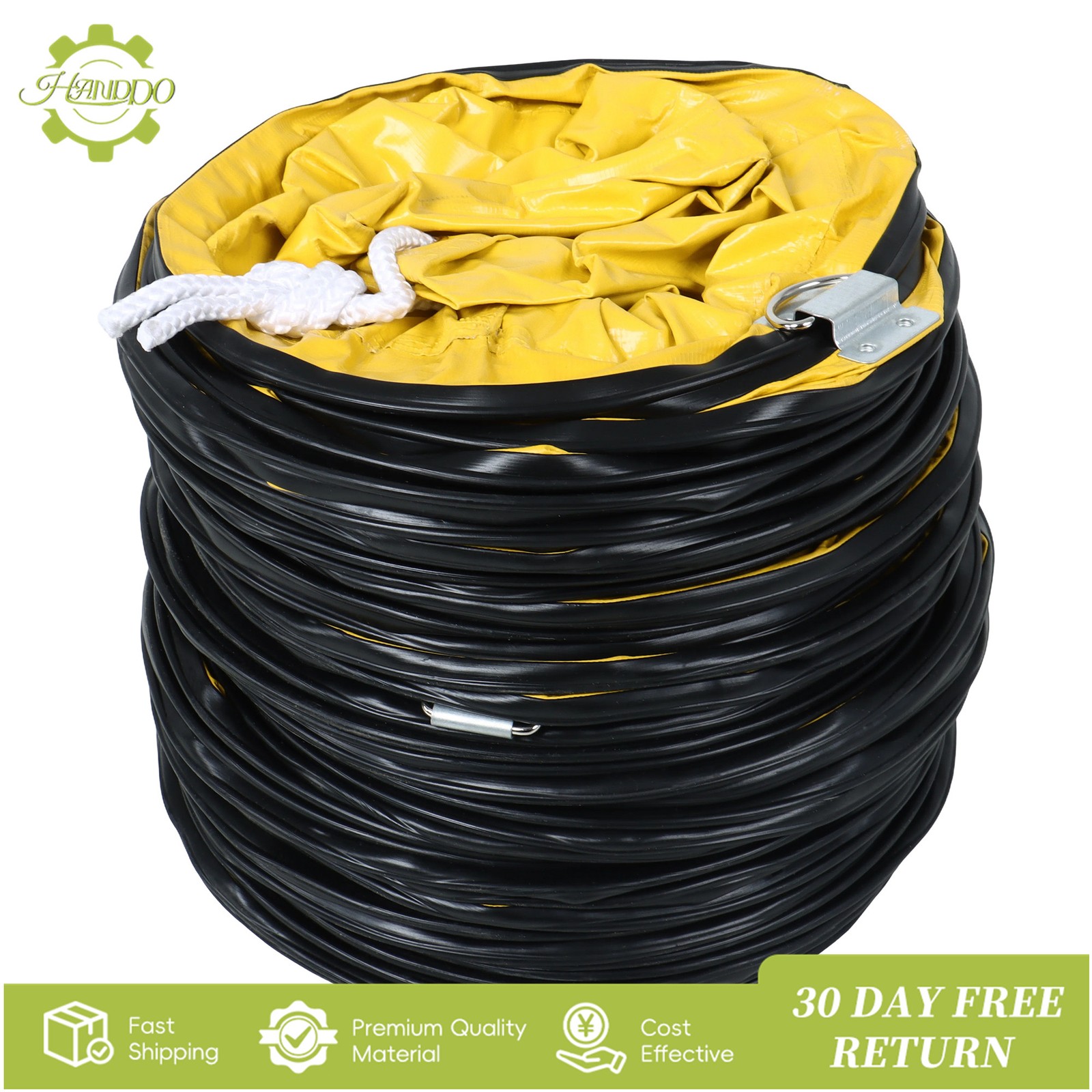 8″×25ft PVC Flexible Duct Hose, HVAC Duct Hosing Flame Retardant for Ventilator