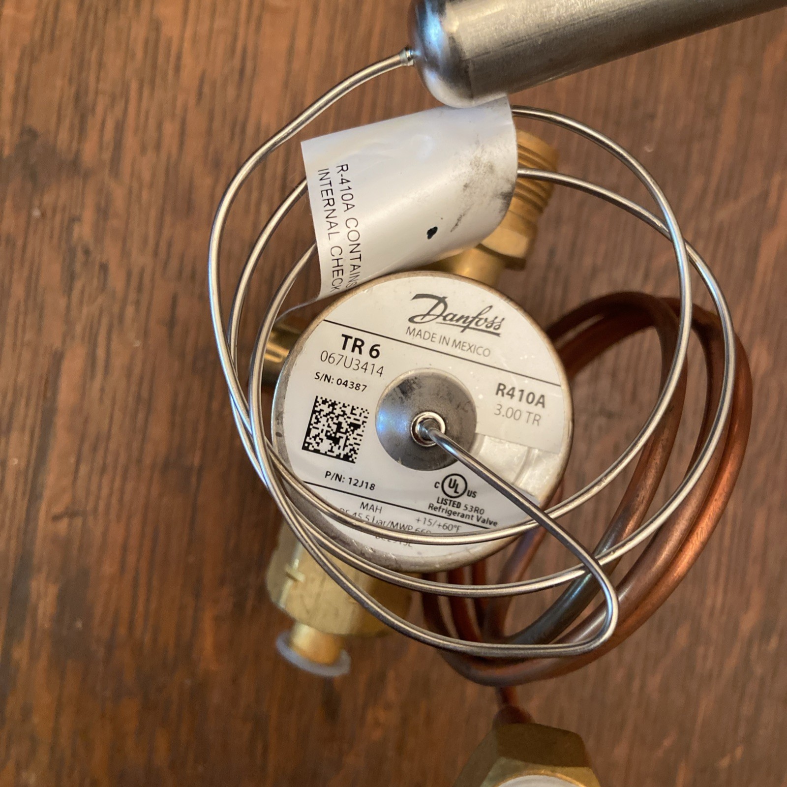 Danfoss 067U3807 Thermo. Expansion Valve TR 6 4.00 TR R410A Trane X15111657490