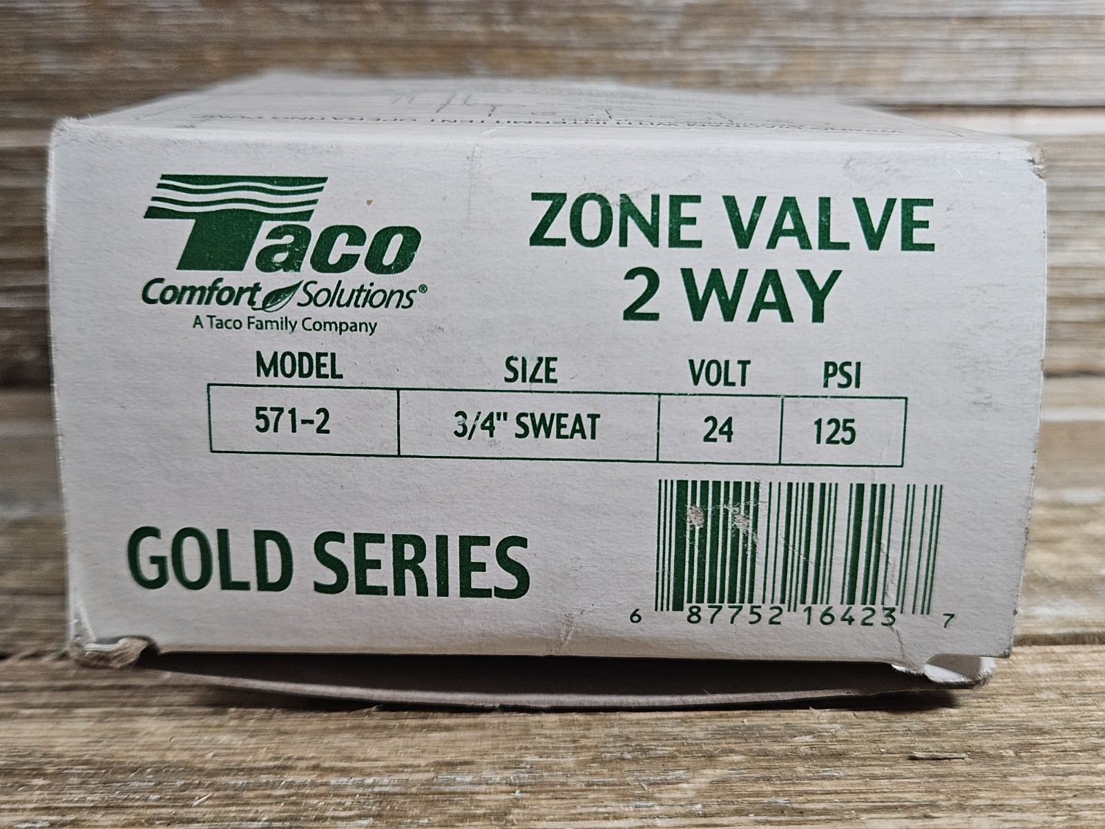 NEW Taco 571-2 Gold Series Zone Valve 2-Way 3/4″ Sweat 24 Volt 125 PSI