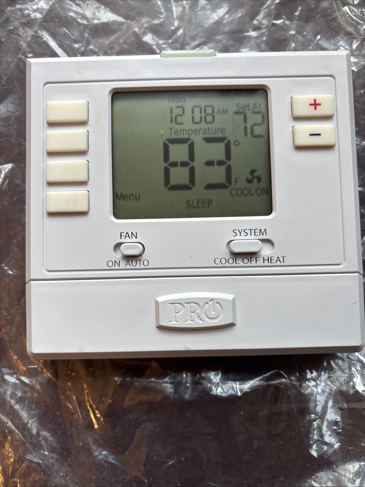 Pro1 IAQ T721 Digital Non-Programmable Thermostat Single Stage – USED