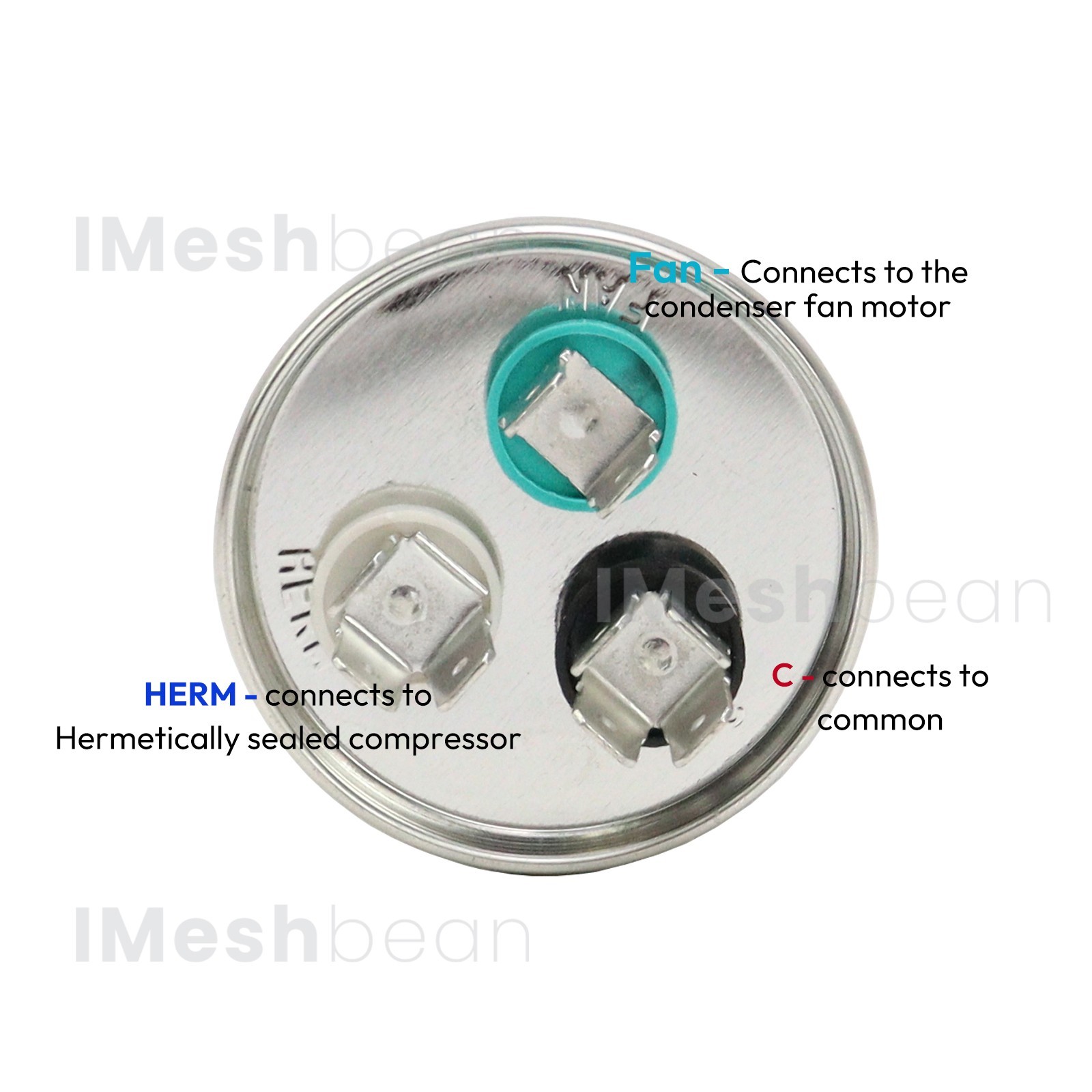 Dual Run AC Capacitor 45+5 MFD µF 370-440VAC 50/60Hz 5% HVAC Quality Guaranteed