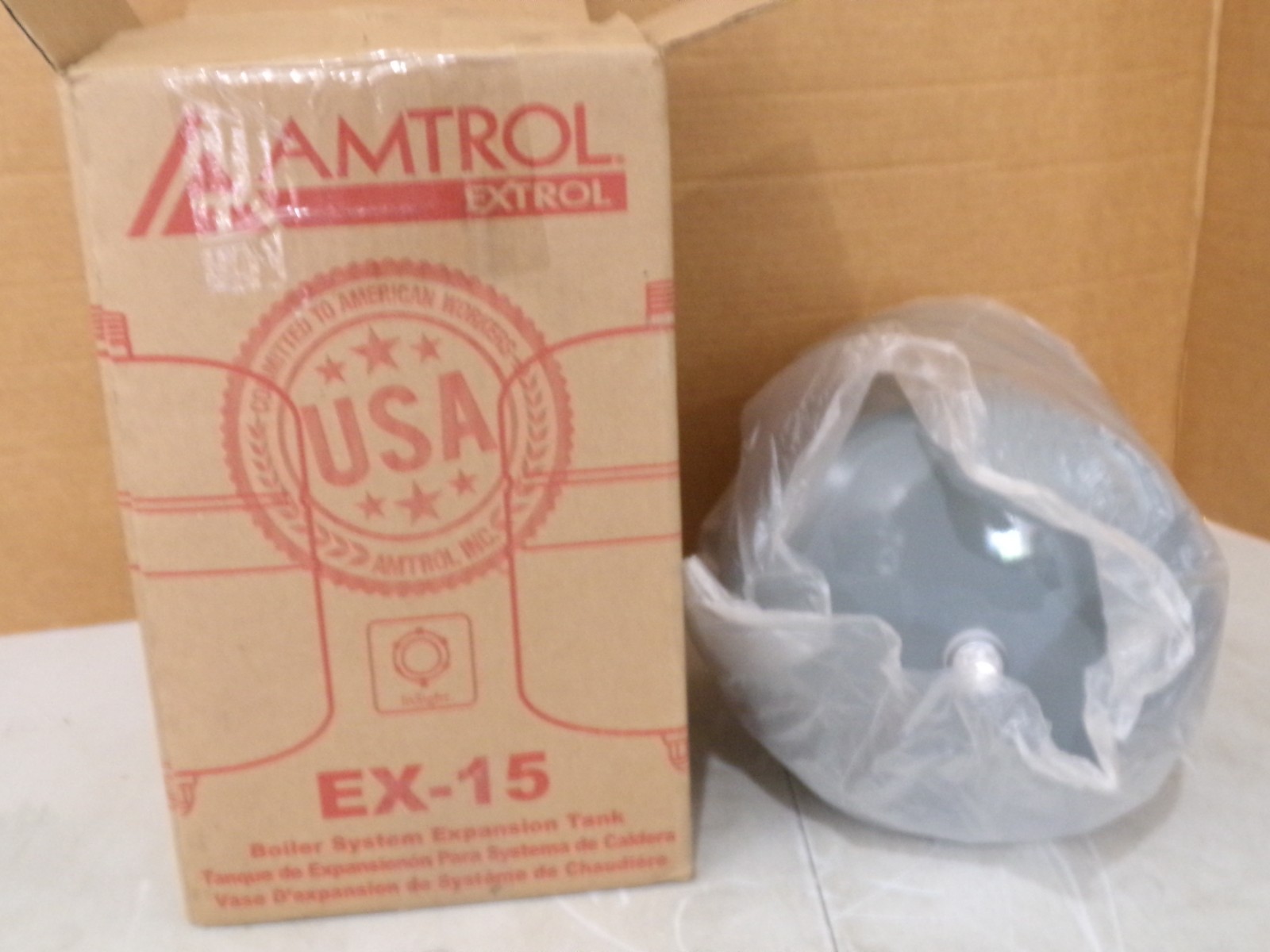 AMTROL EX-15 BOILER SYSTEM EXPANSION TANK 2.0 GALLON VOLUME