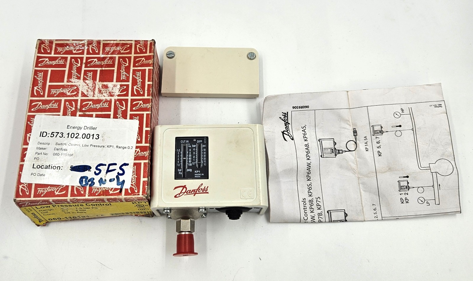 DANFOSS KP 1 060-1101 LOW PRESSURE CONTROL SWITCH FAST SHIPPING