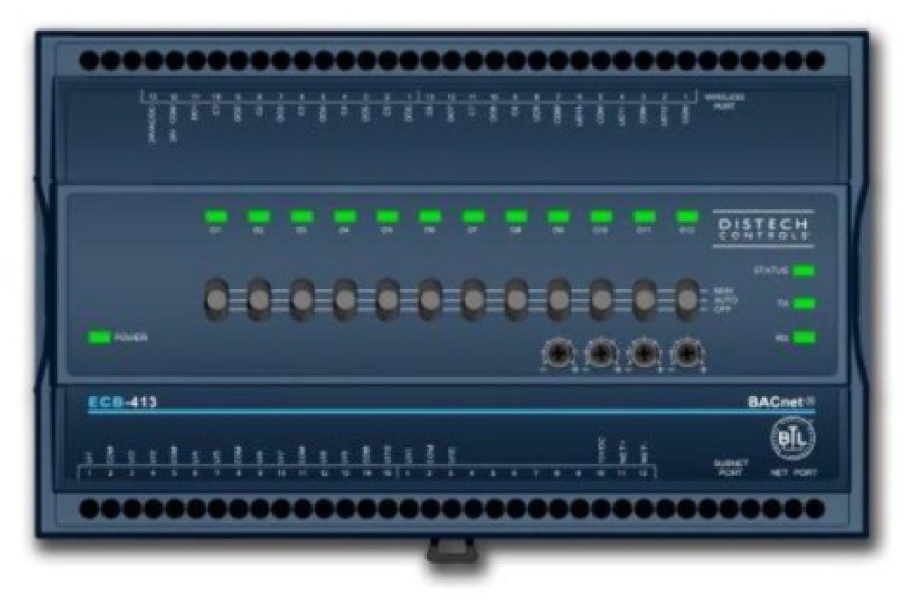 Distech CDIB-410X-00 ECB-410 BACnet Programmable Controller, 12 UI and 12 UO