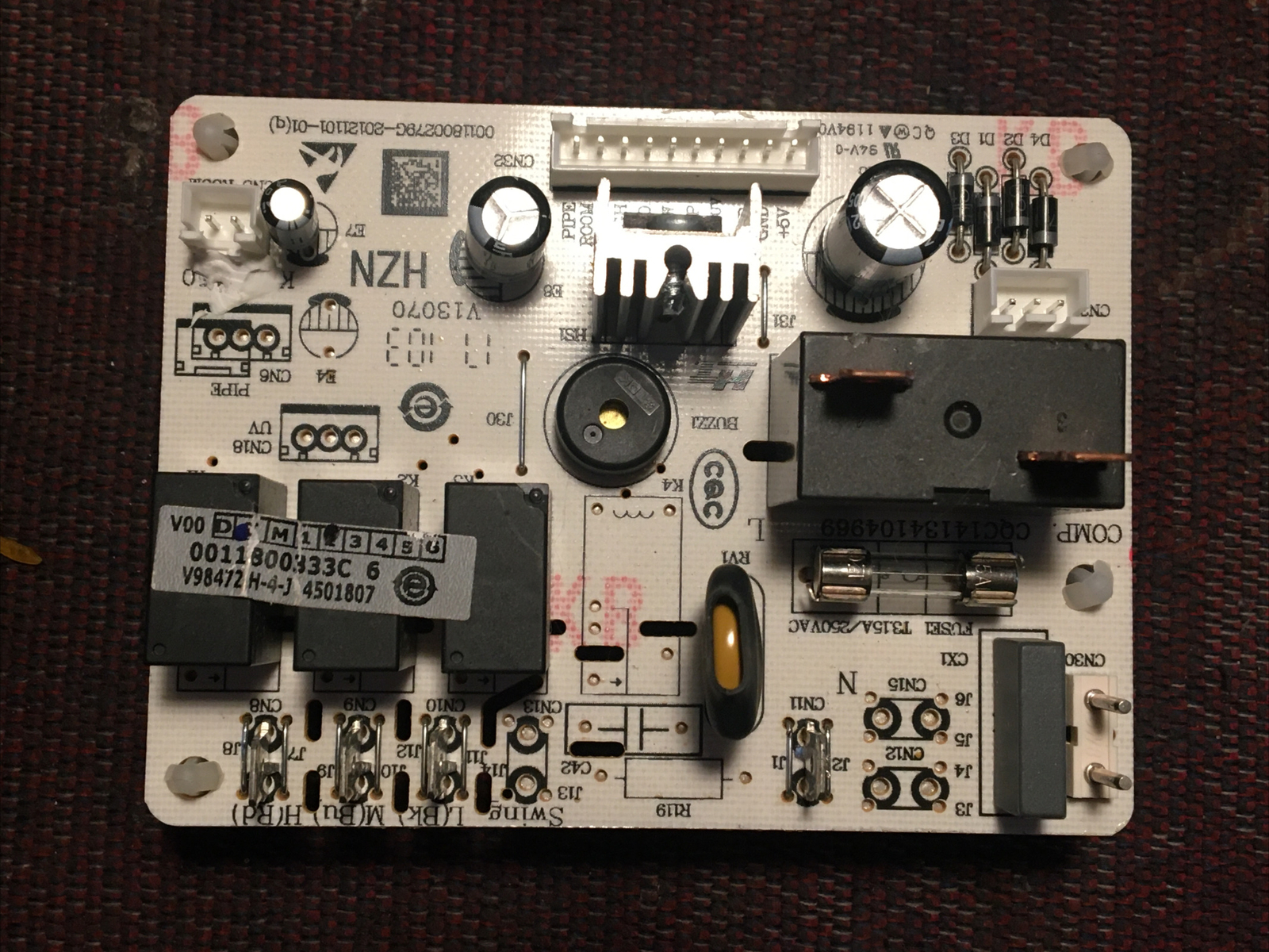 GE ac model: AHM06LWW1 Power Supply Board (V98472 H-4-J)