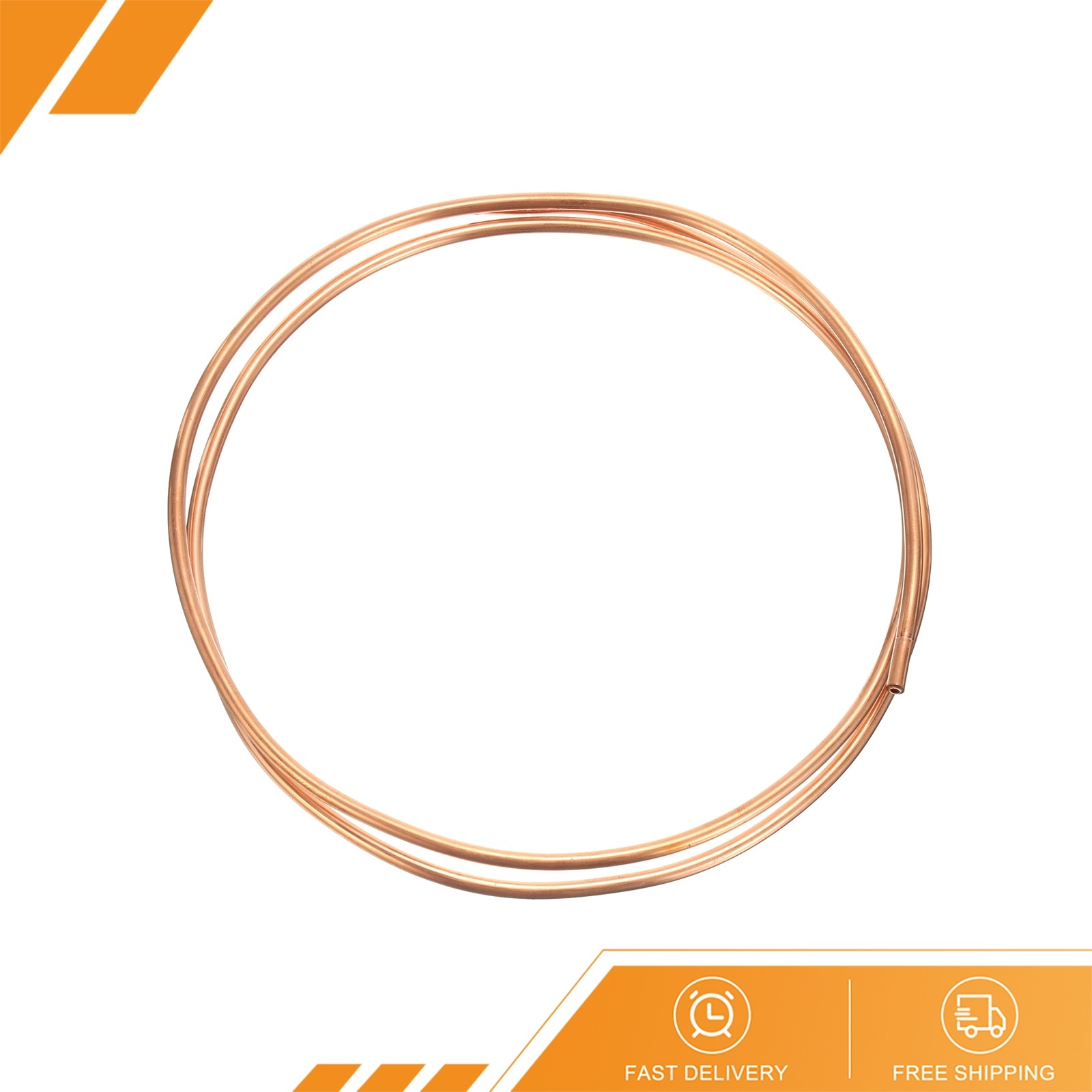 Copper Tube 1/8″ OD 3Ft 1/64″ T Refrigeration Pipe Seamless Hollow Metal Soft