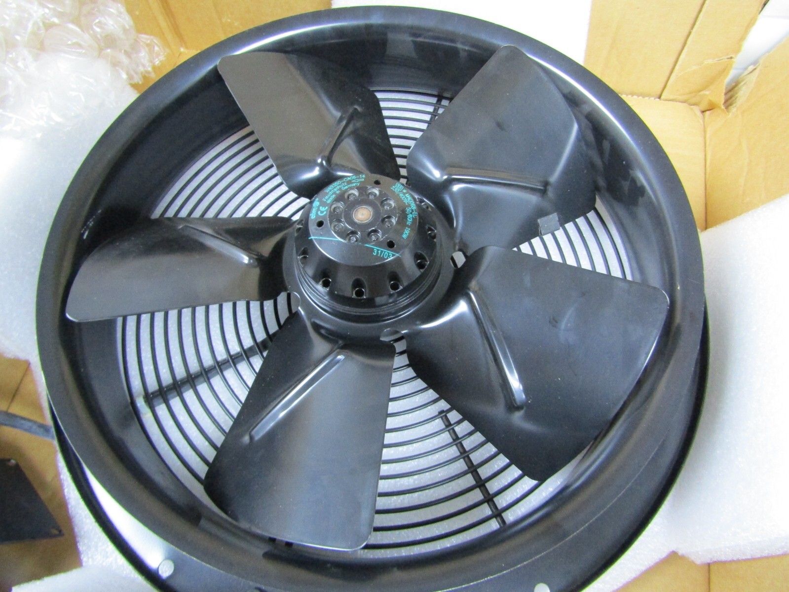 ✌️EBM-PAPST W4D350-CA06-14 UPS AXIAL FAN 230/400 VOLTS 190 WATTS 14″ I.D 18″ OD