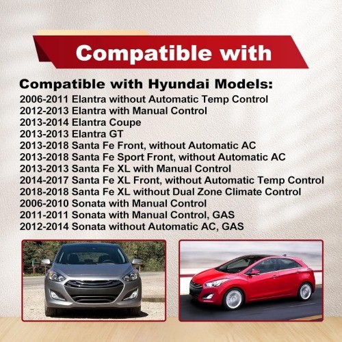 Blower Motor Resistor Compatible with Elantra Sonata Optima Sedona Forte Koup Fo