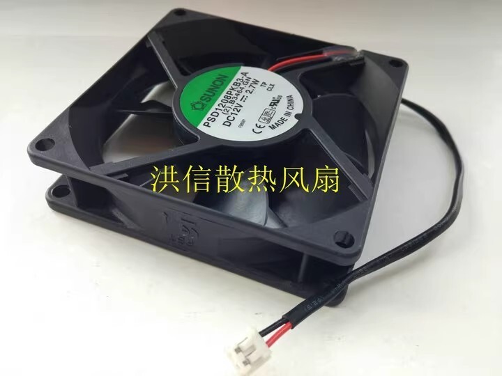 SUNON PSD1208PKB3-A DC12V 2.7W 8CM 2-Pin Chassis Server Cooling Fan