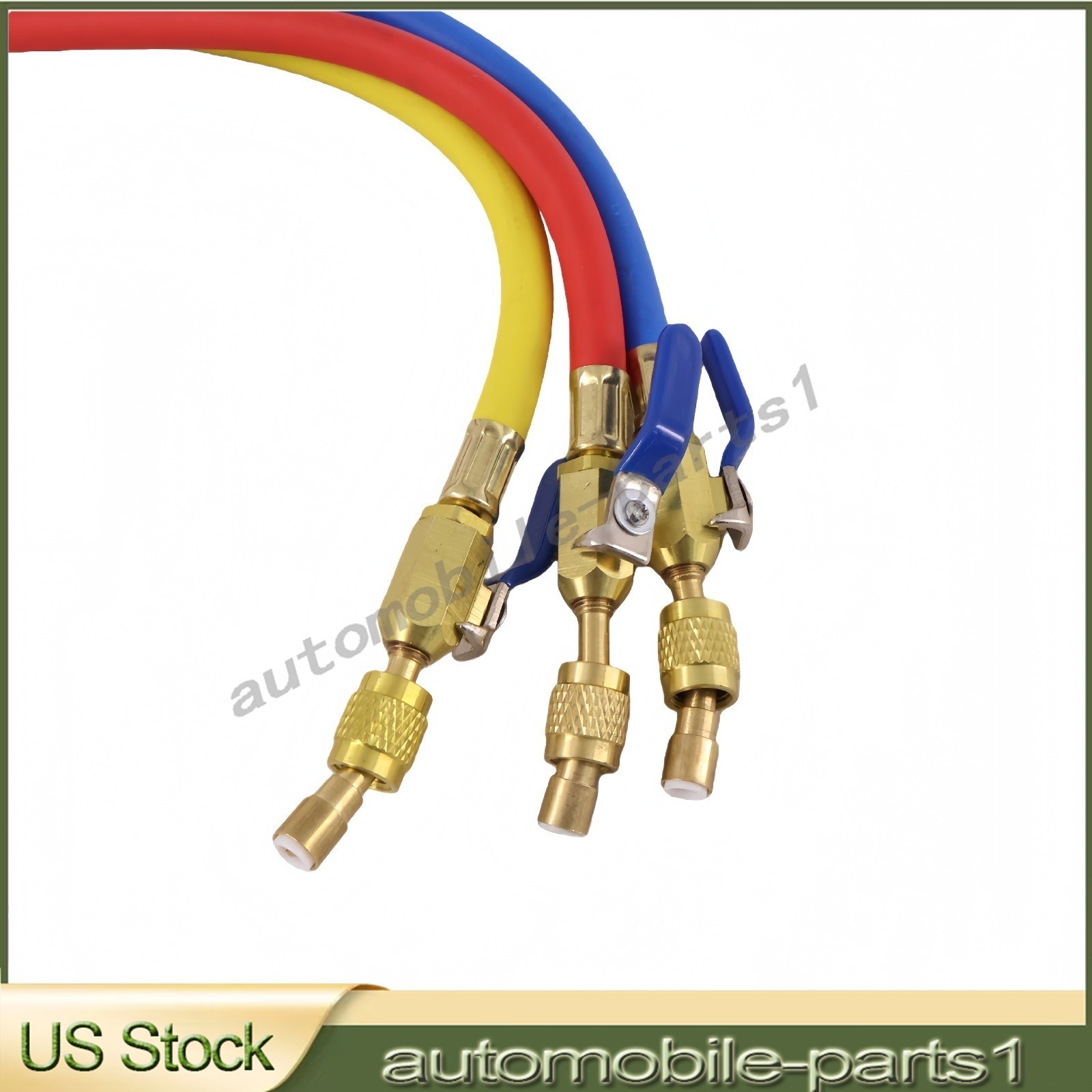 NEW For 29986 Plus II 72″ HVAC Charging Hose Set 1/4″ (3-Pack) USA