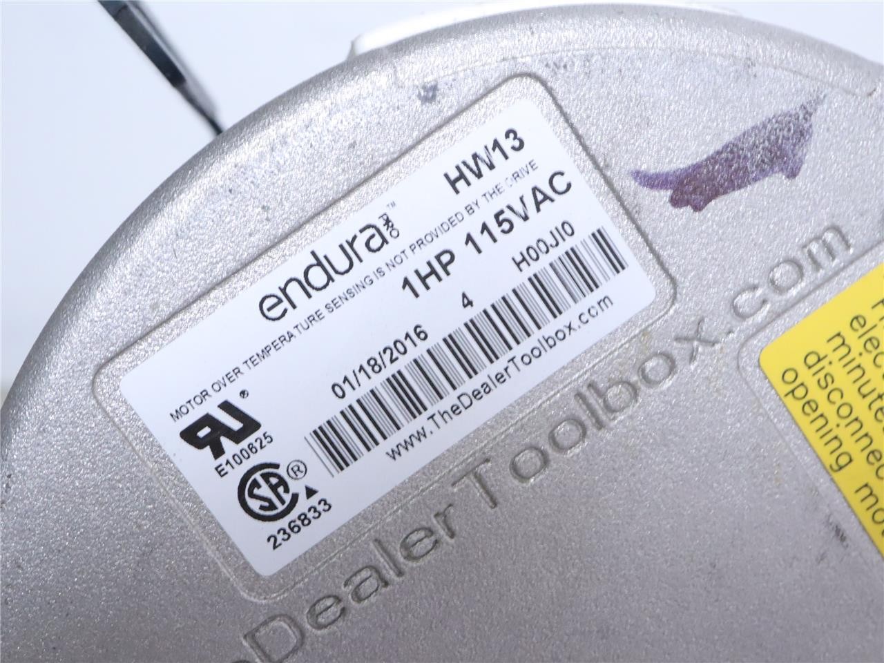 GENTEQ 5SME39SXL523 endura ECM Blower Motor 1HP 115V 1PH 400-1200RPM CCWLE