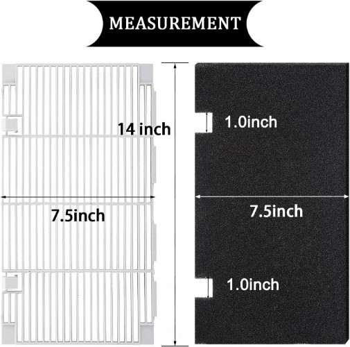 RV A/C Vent Cover for AC Cover Replacement, RV Air C Size: 1 Grille + 1 Filter