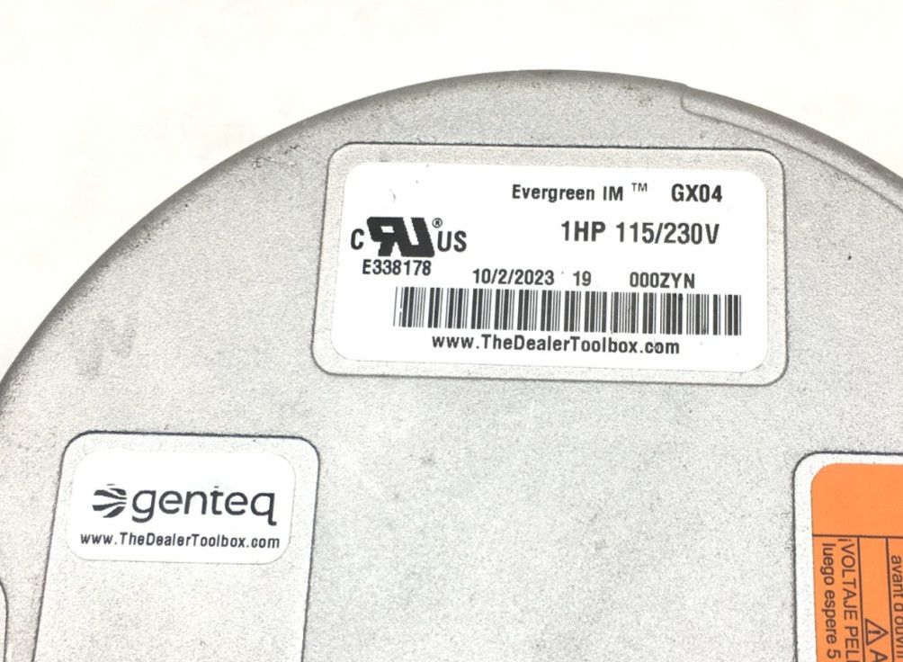 Genteq Evergreen GX04 Module Only 1 HP 115/230V CCW Lead End used #W902