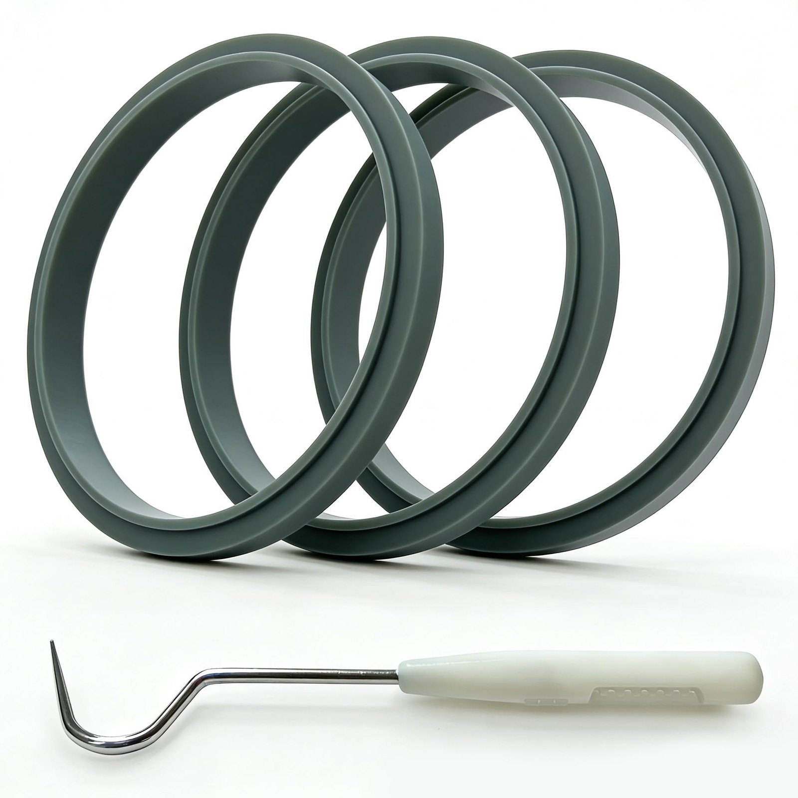 Blender Gasket Replacement Parts，BEBEEPOO Rubber O Ring 3.94inch, White