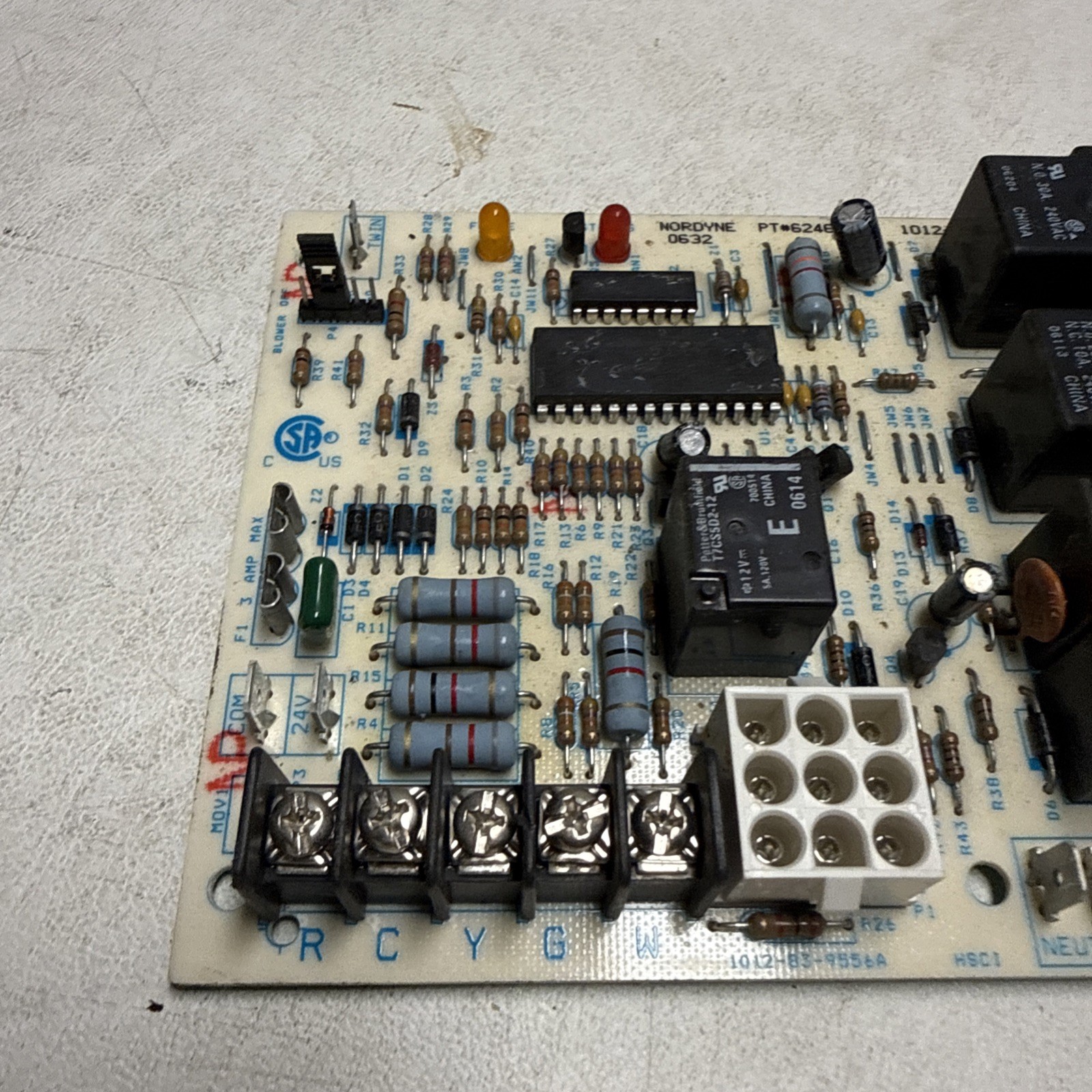 Nordyne 624631-B Furnace Control Circuit Board 1012-955A