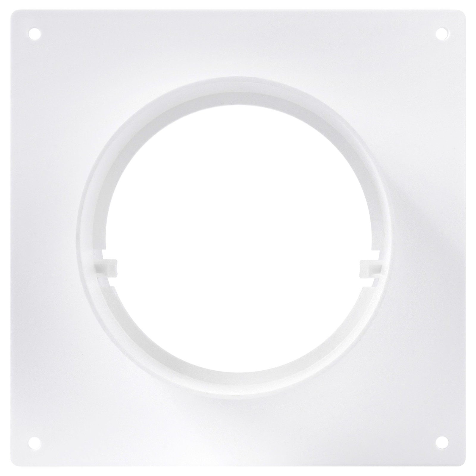 Repa Market 4 Inch Duct Connector Flange – Plastic Round Male 4 Inch, White