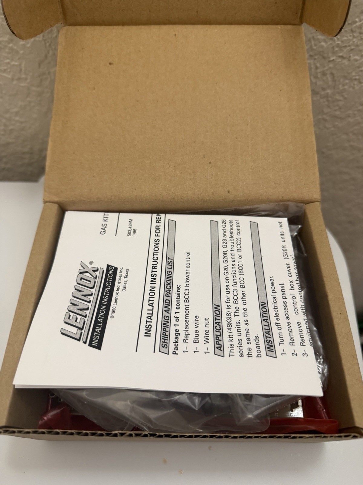 OEM Lennox 48K98 BCC3 Blower Control Board Kit LB-90089A G17 G20 G23 G26 NEW