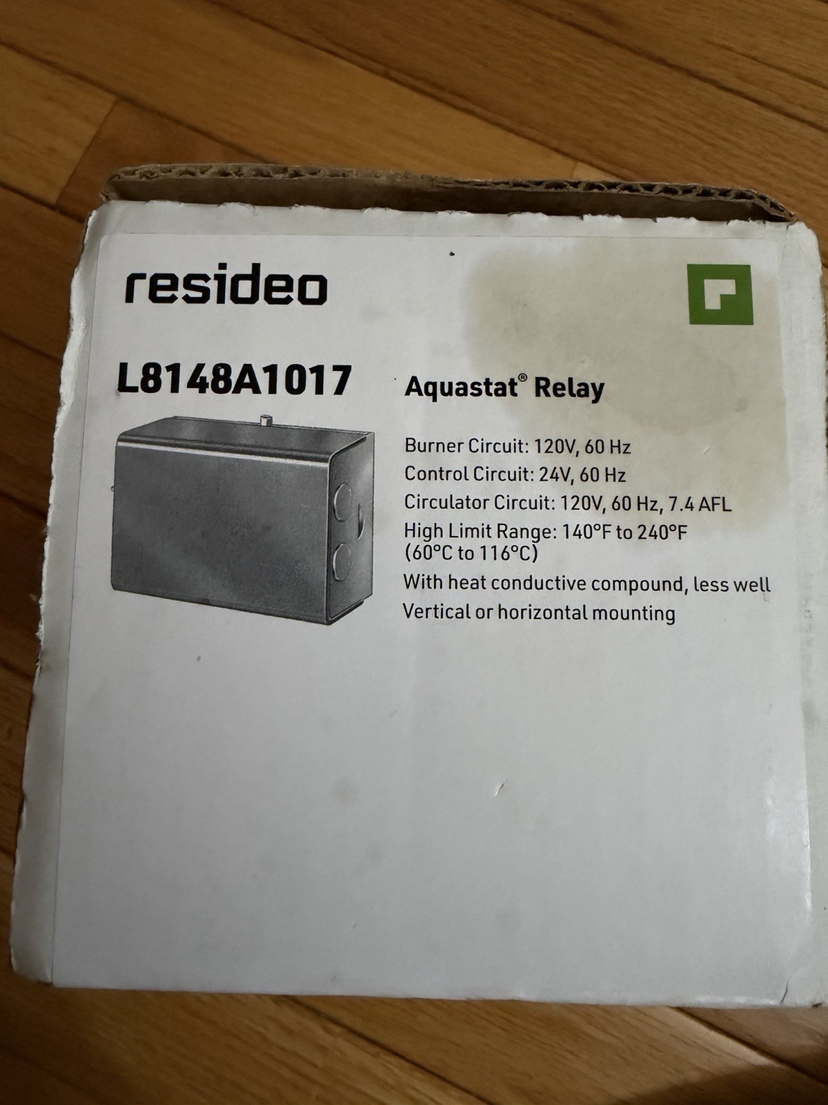 RESIDEO AQUASTAT RELAY L8148A1017
