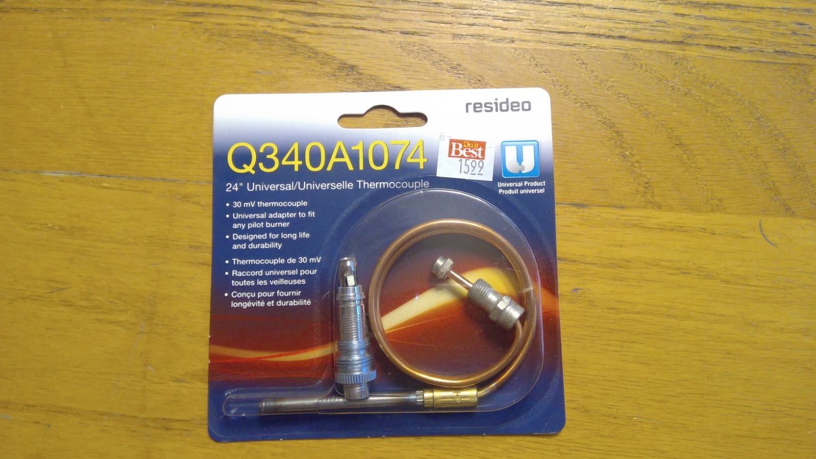 Honeywell Q340A1074 24in Thermocouple
