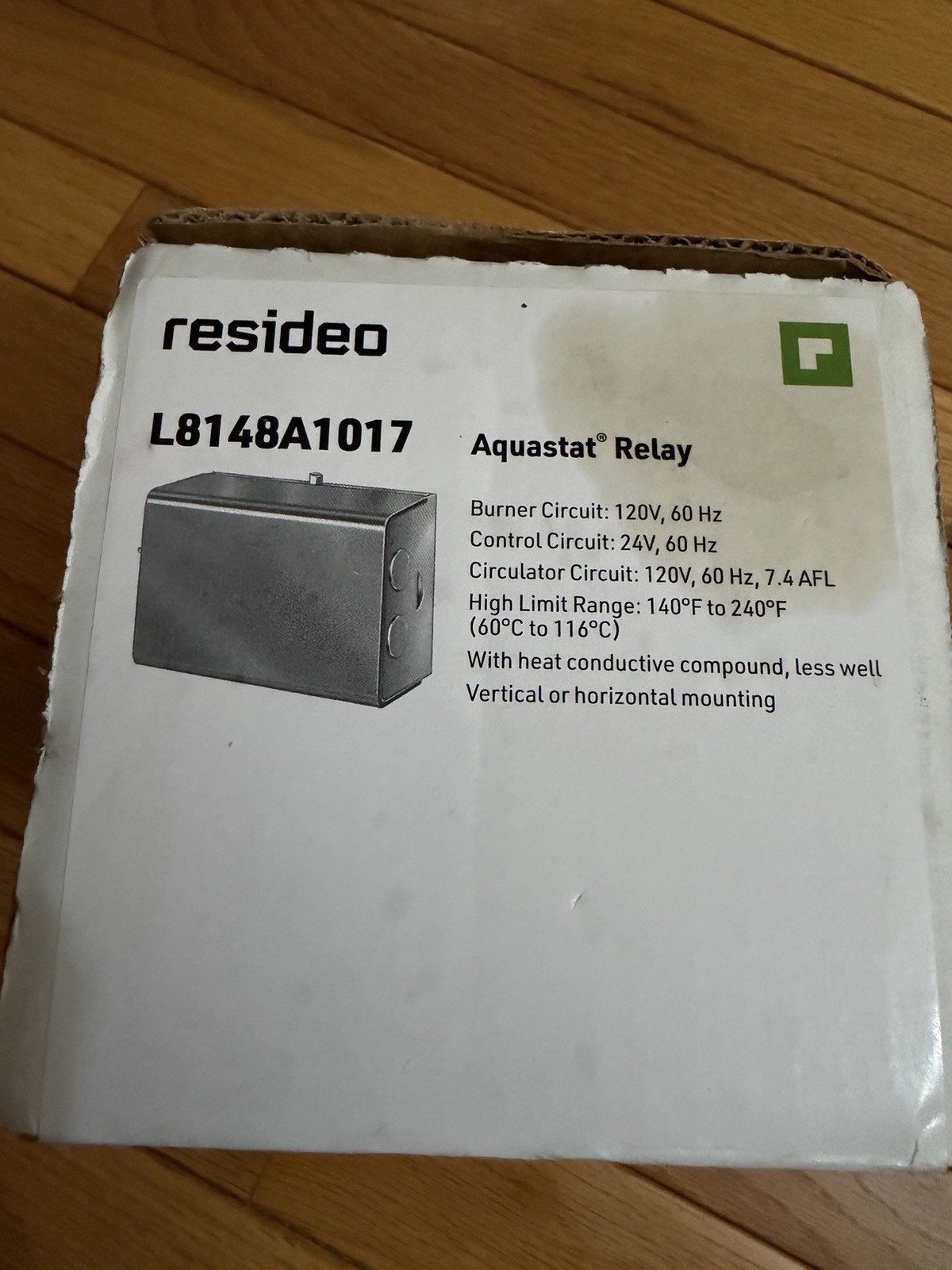 RESIDEO AQUASTAT RELAY L8148A1017