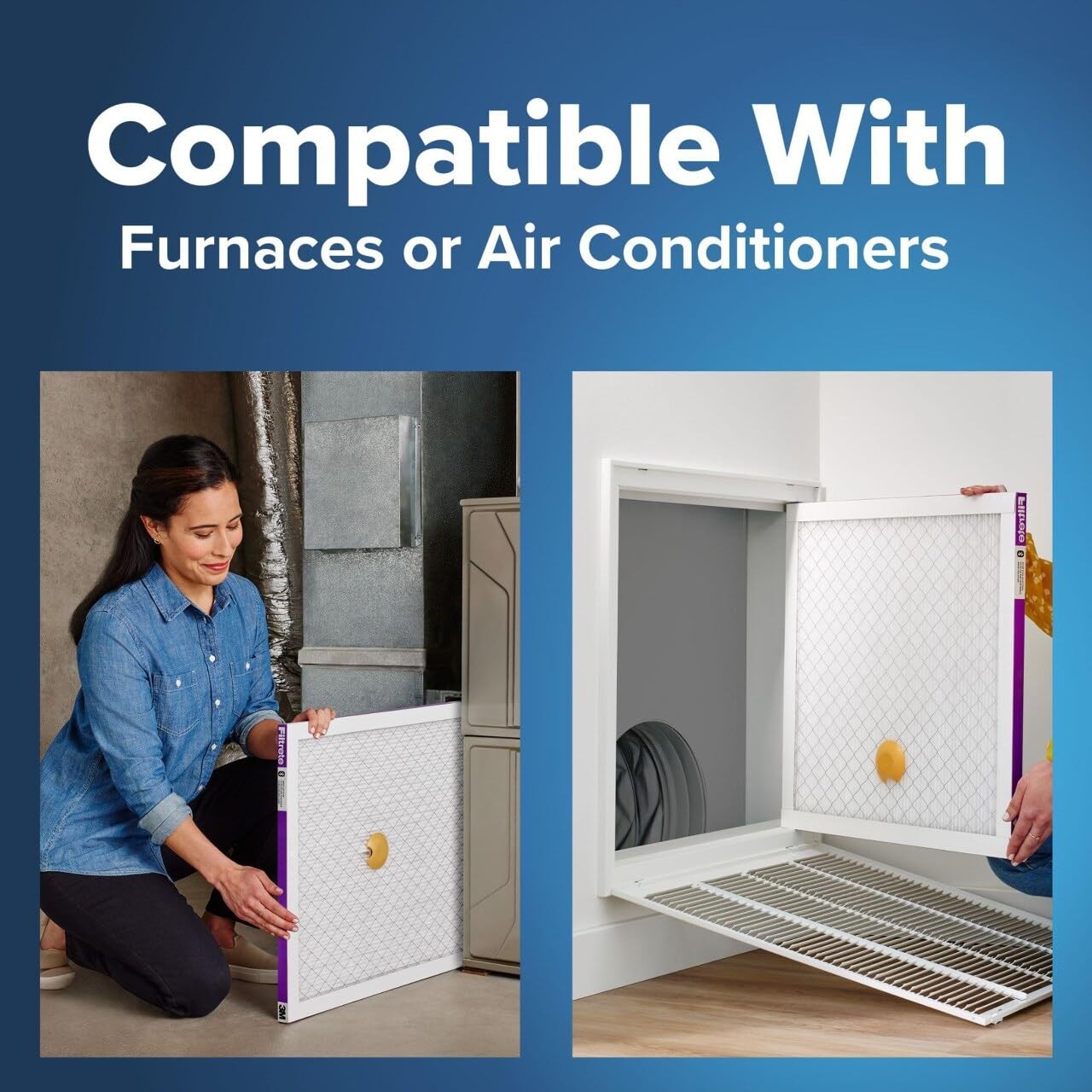 Filtrete 16x25x1 AC Furnace SMART Air Filter, MERV 12, MPR 16x25x1, White