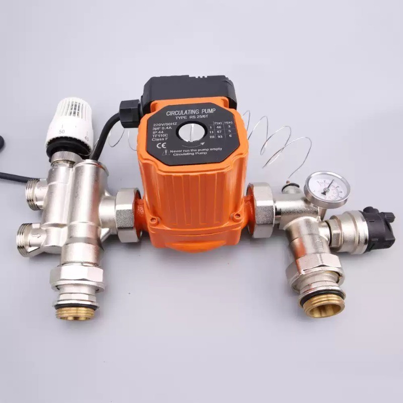 DN25 Thermostatic Pump Mixer Blender for Water Underfloor Heating