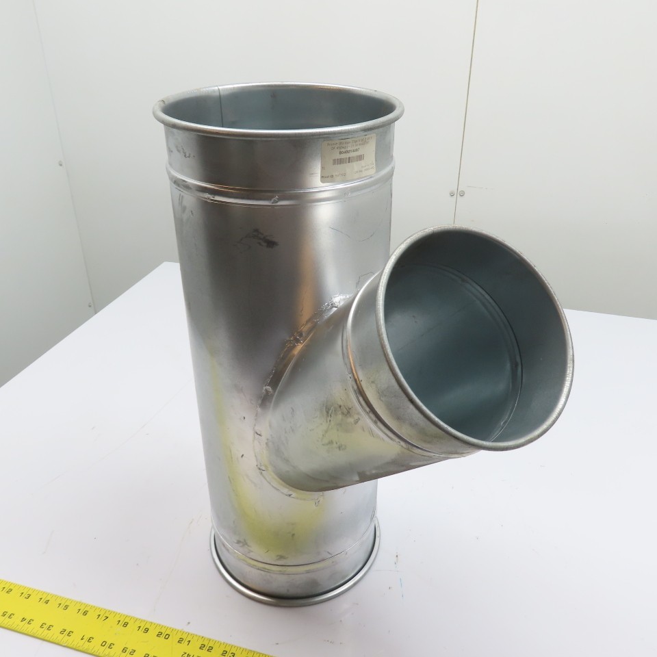Nordfab 8040014497 8″ x 6″ QF 45° Galvanized Reducing Branch Duct 22ga