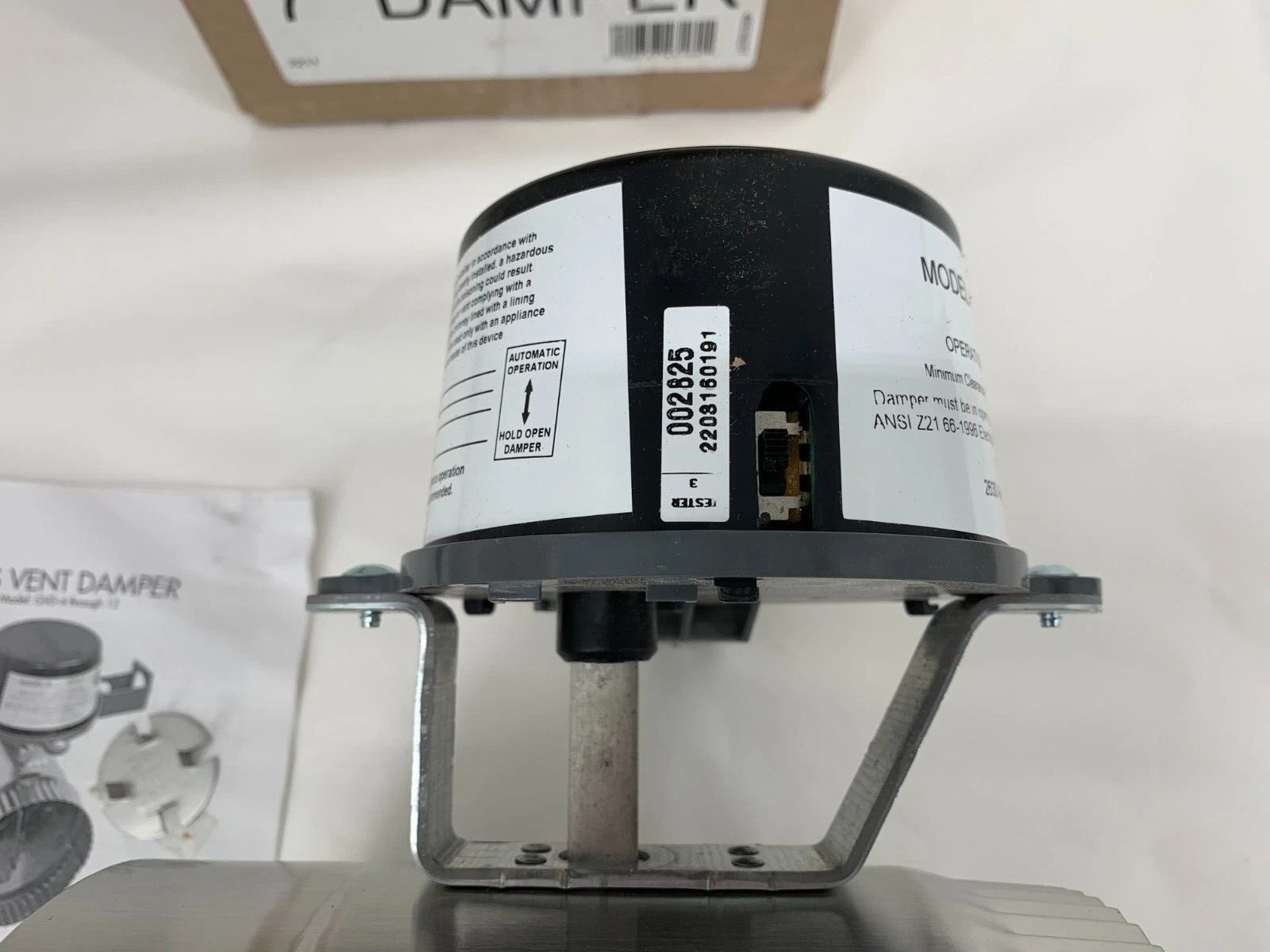 Field Controls GVD-7PL 7″ Automatic Vent Damper for 24v Gas Systems