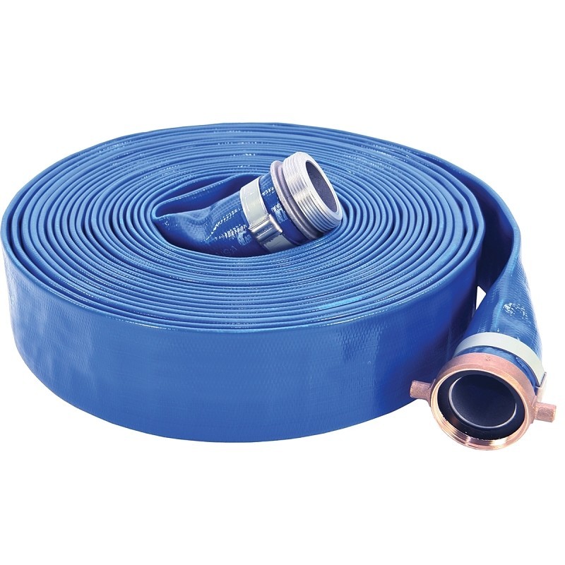 Abbott Rubber 1147-2000-50-FN Pump Discharge Hose Assembly, 2 in ID, 50 ft L, Fe