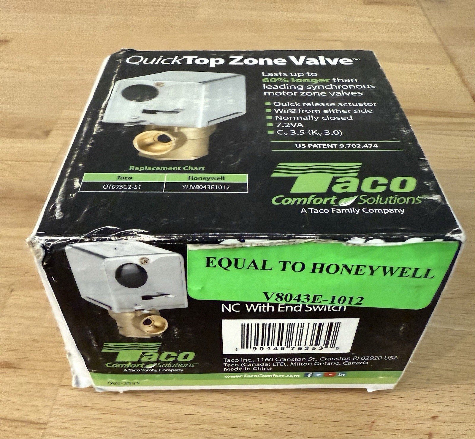 Taco 3/4 in. Quicktop Zone Valve QT075C2-S1 – BRAND NEW IN BOX – FREE SHIPPING