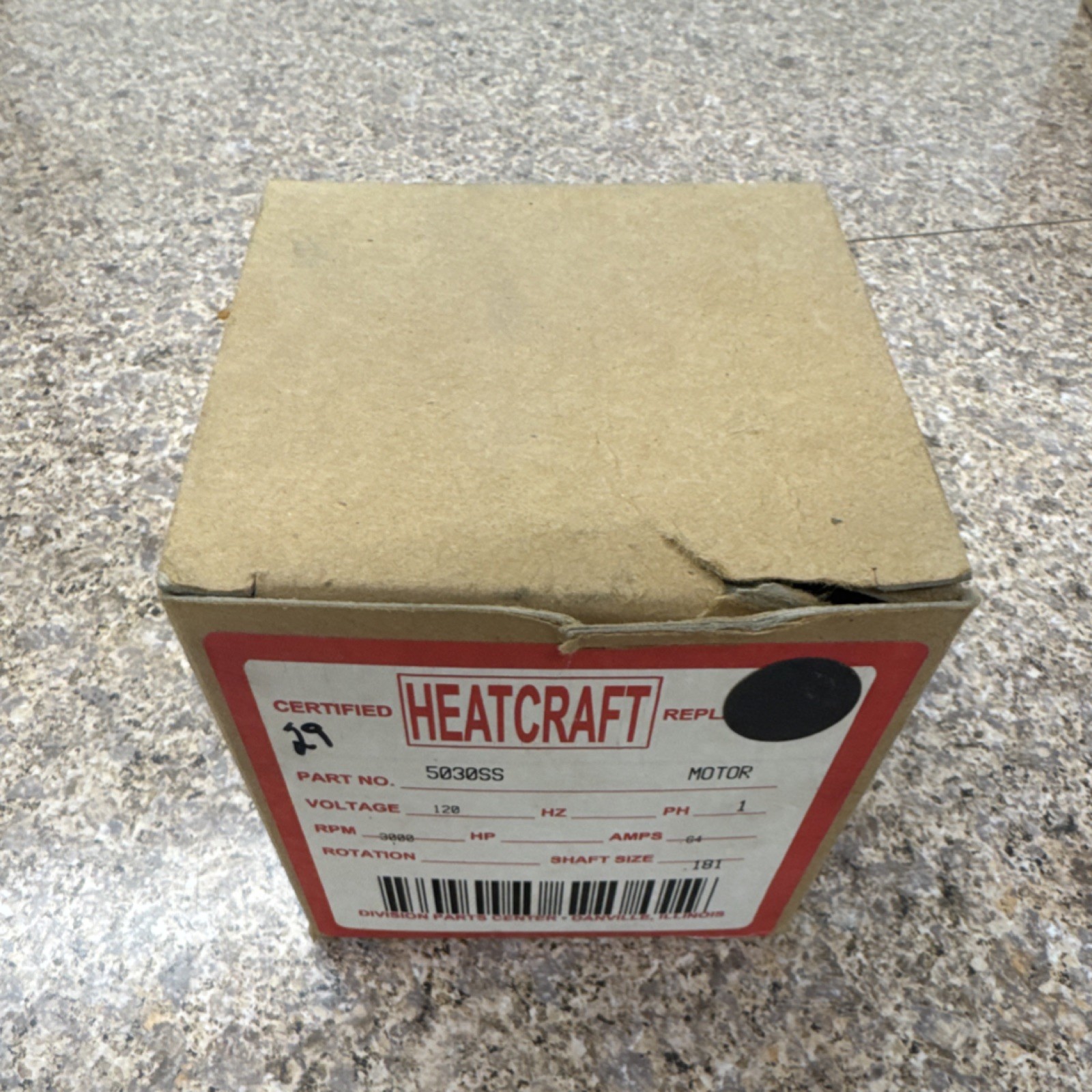 Heatcraft 5030SS Motor 120V 0.64A 1PH HVAC Replacement