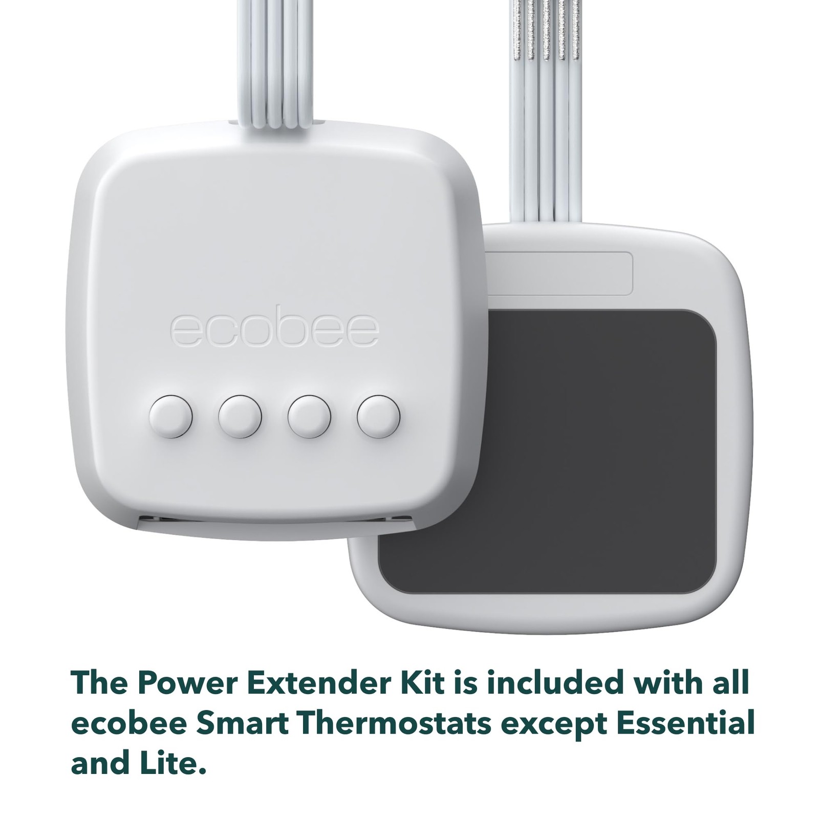 ecobee Power Extender Kit C-Wire Adapter-ecobee Smart Thermostat White