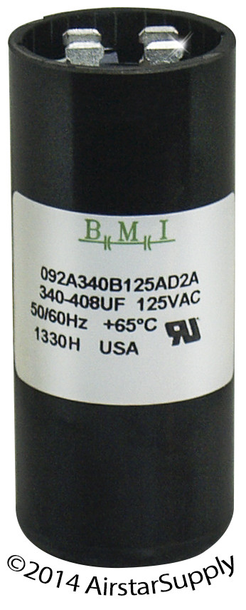 USA MADE 340-408 MFD uF HVAC Electric Motor Start Capacitor 110 125 VAC VOLT