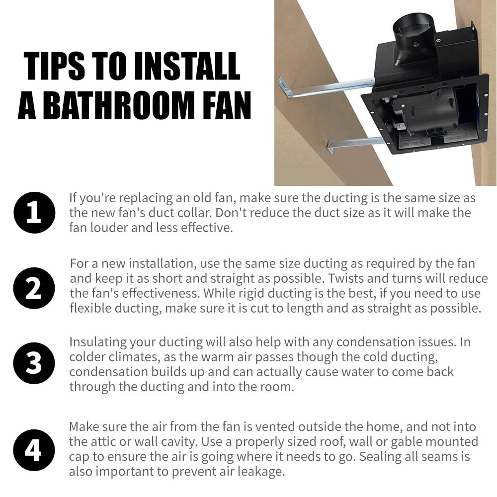 Bv Exhaust Fan – Fan 0.9 Sones 4 Duct Collarrooms Up To 80-90 Sq. Ft.