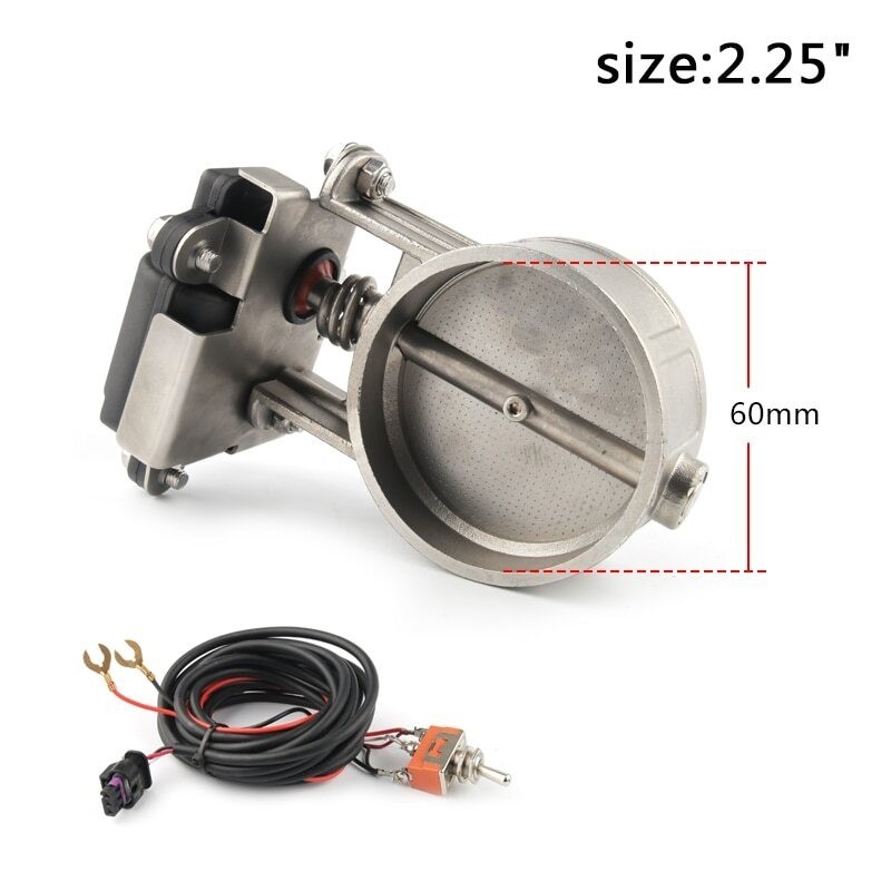 Stainless Steel Electric Exhaust Control Valve 2″/2.25″/2.5″/2.75″/3″ Inch New [