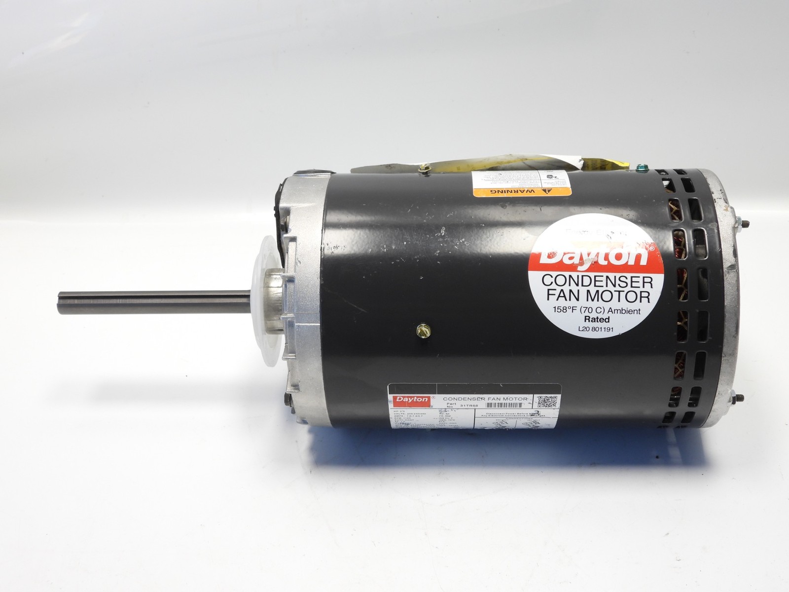 Dayton 31TR66 2 HP Condenser Fan Motor, 208 – 230/460 Volts, 1140 RPM, 3 Phase