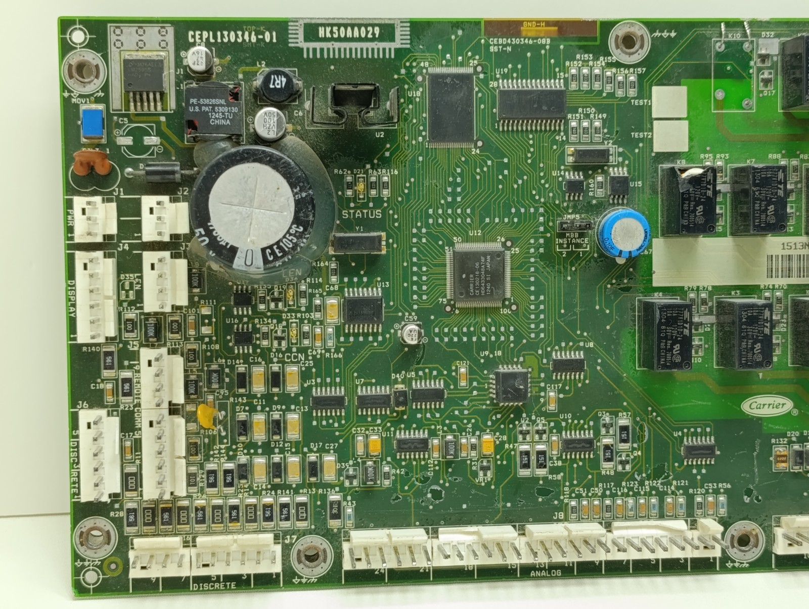 Carrier CEPL130346-01 Chiller Control Board HK50AA029 Per 2 pcs lot