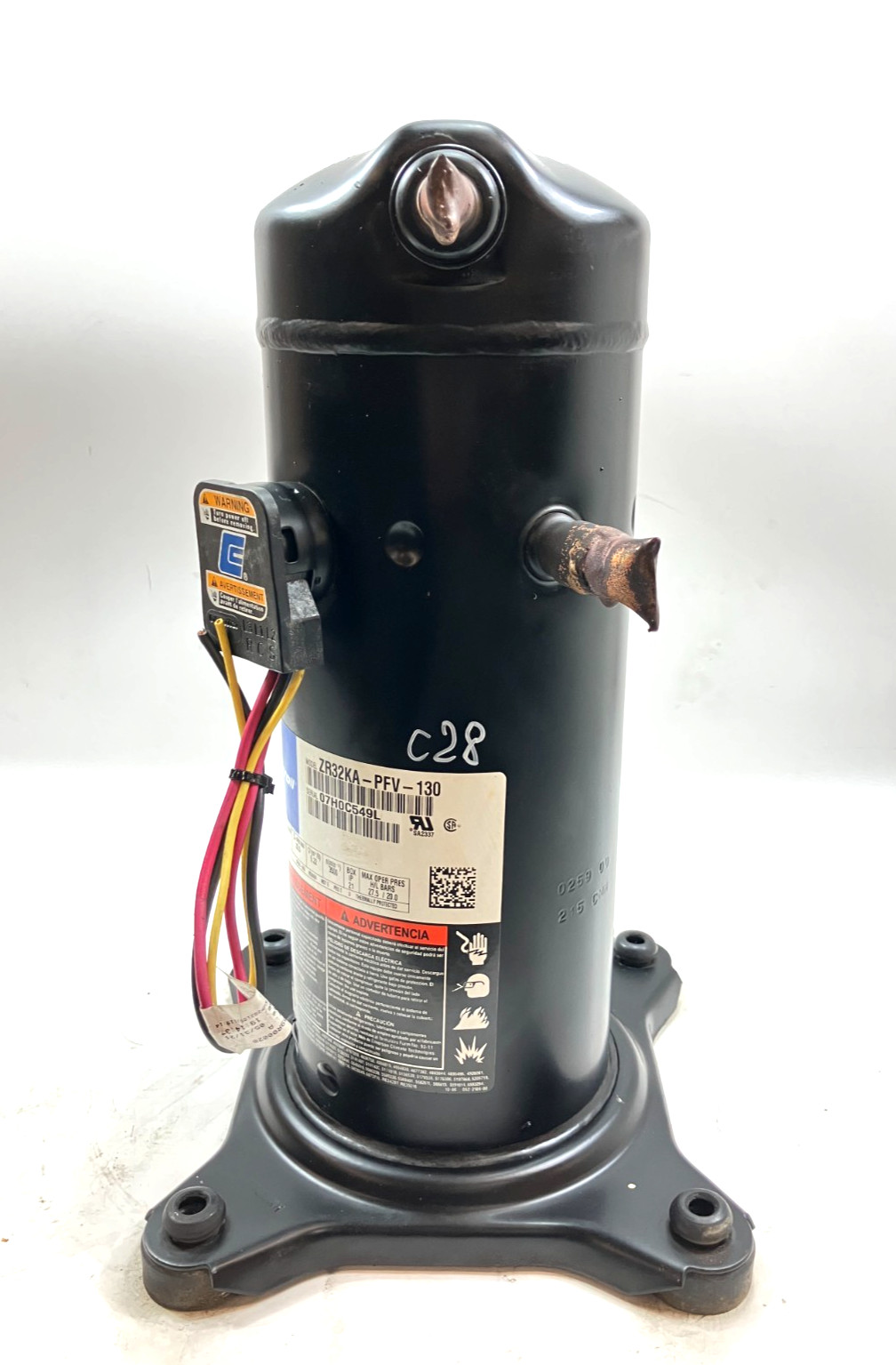 Copeland 2.5 Ton Scroll A/C Condenser Compressor ZR32KA-PFV-130 R-22 used #C28