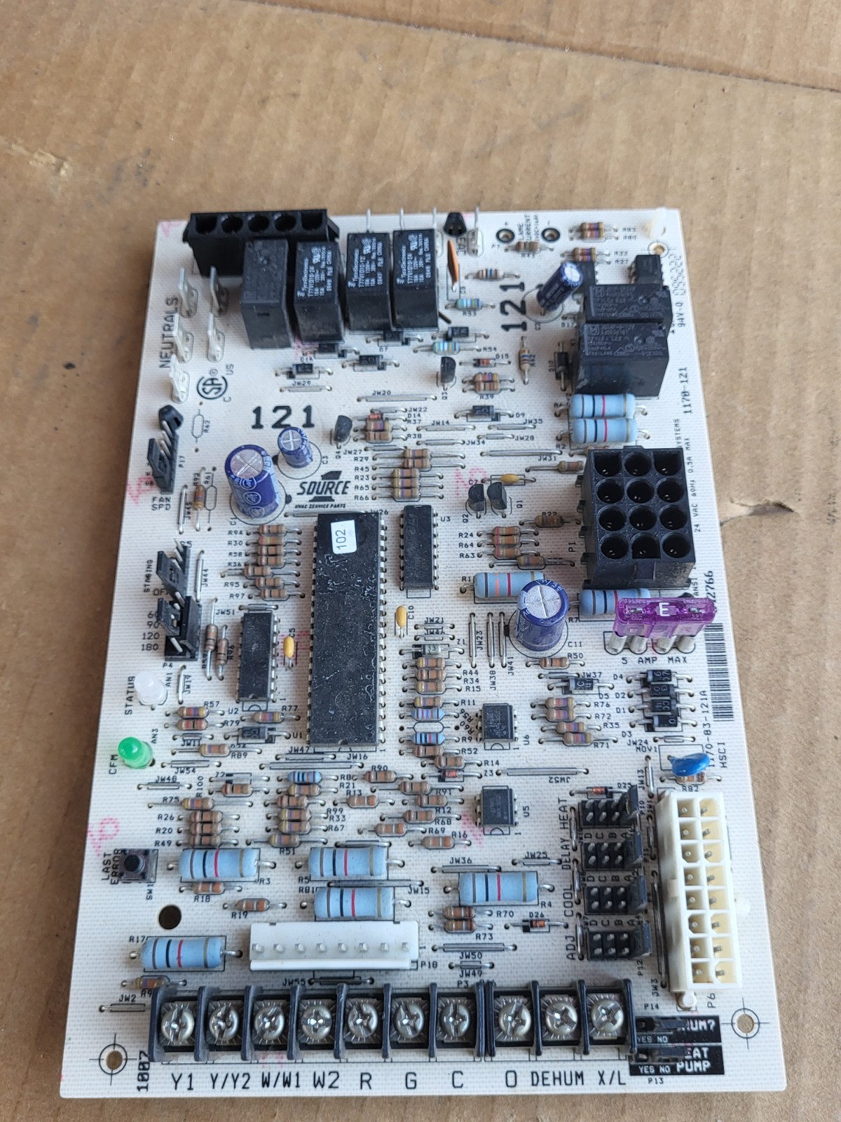 Used York 1170-121, 1170-83-121A OEM Furnace Control Board FREE SHIPPING