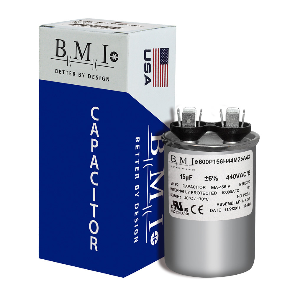 USA Replacement for Genteq Capacitor Round 15 uf MFD 440 volt Z97F9626 97F9626