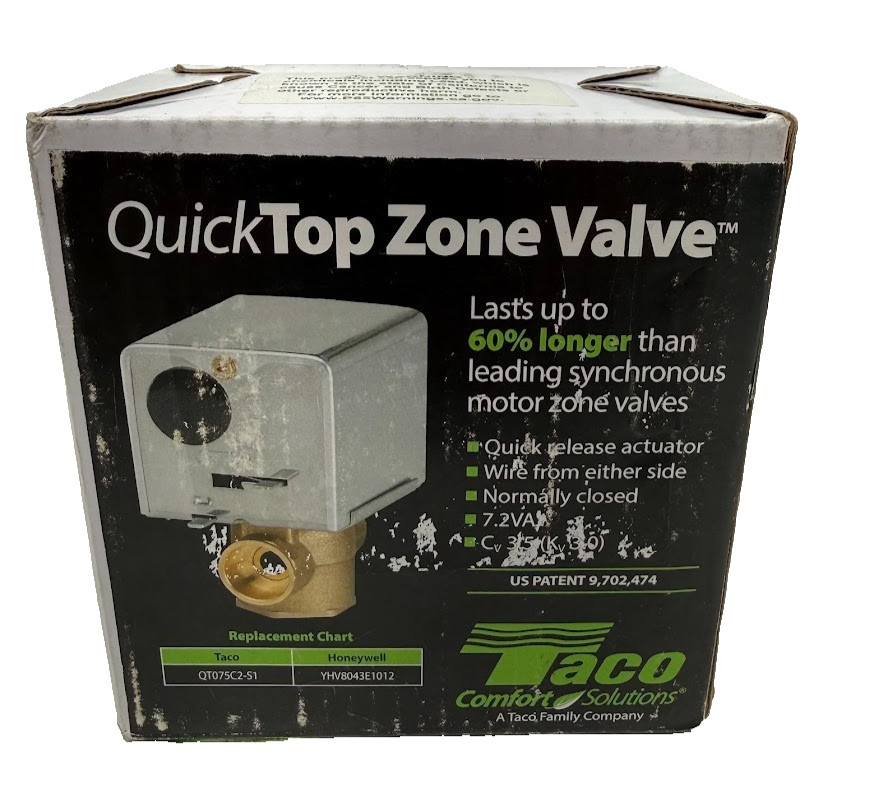 Taco 3/4 in. QuickTop Zone Valve TACO QT075C2-1