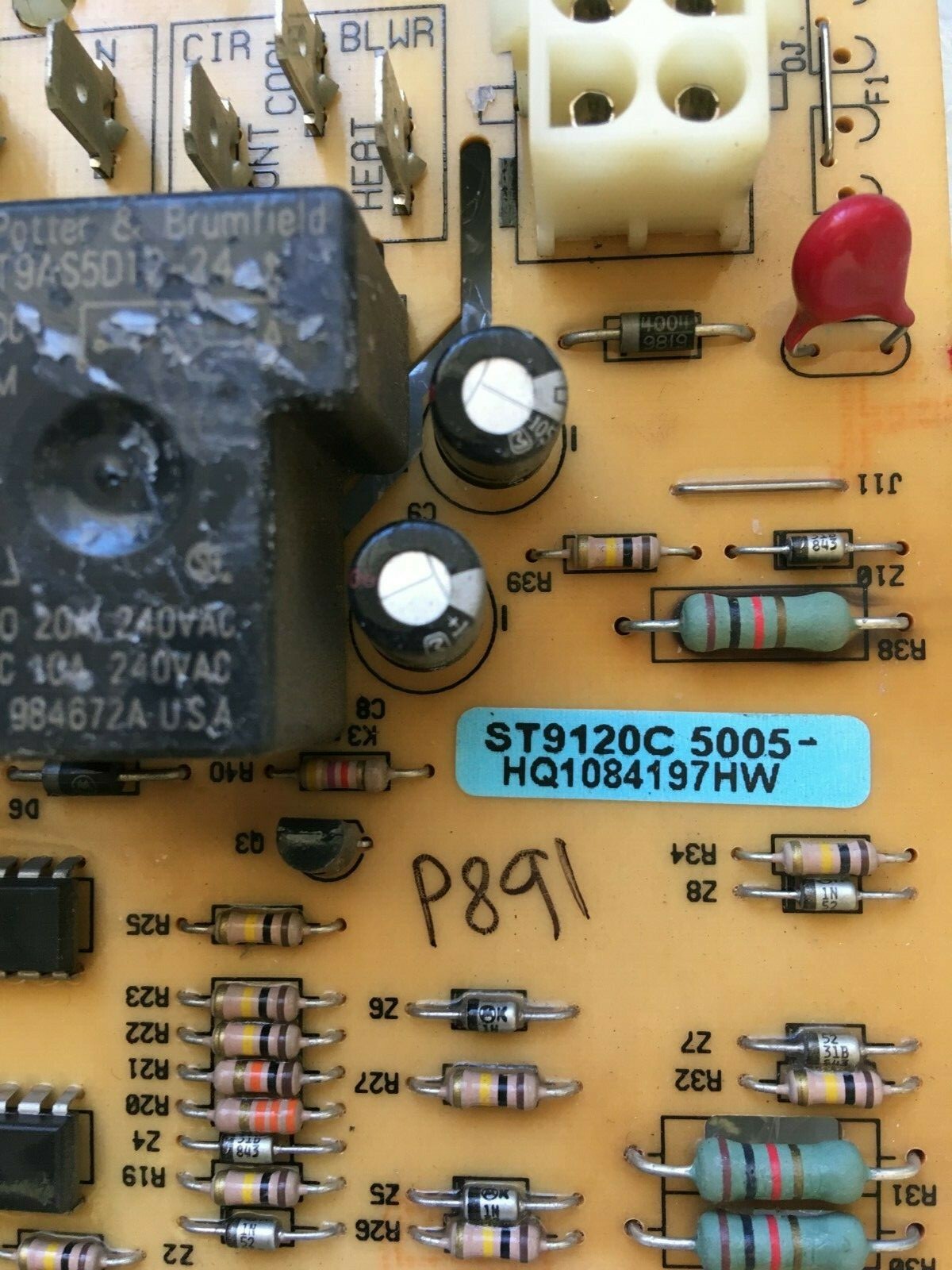 Honeywell ST9120C 5005 HQ1084197HW Furnace Fan Control Board used #P891**