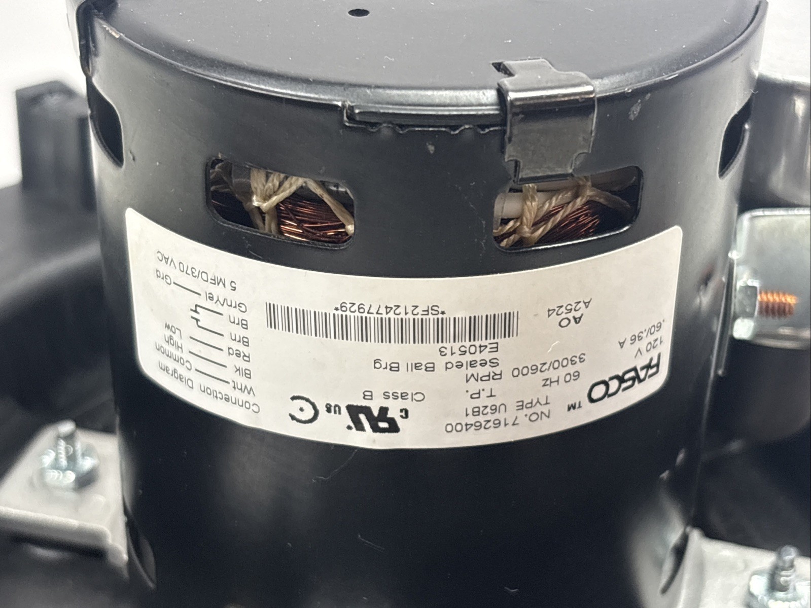 Fasco A277 Trane Draft Inducer Furnace Blower (D345183P01, BLW01401, 70626400)