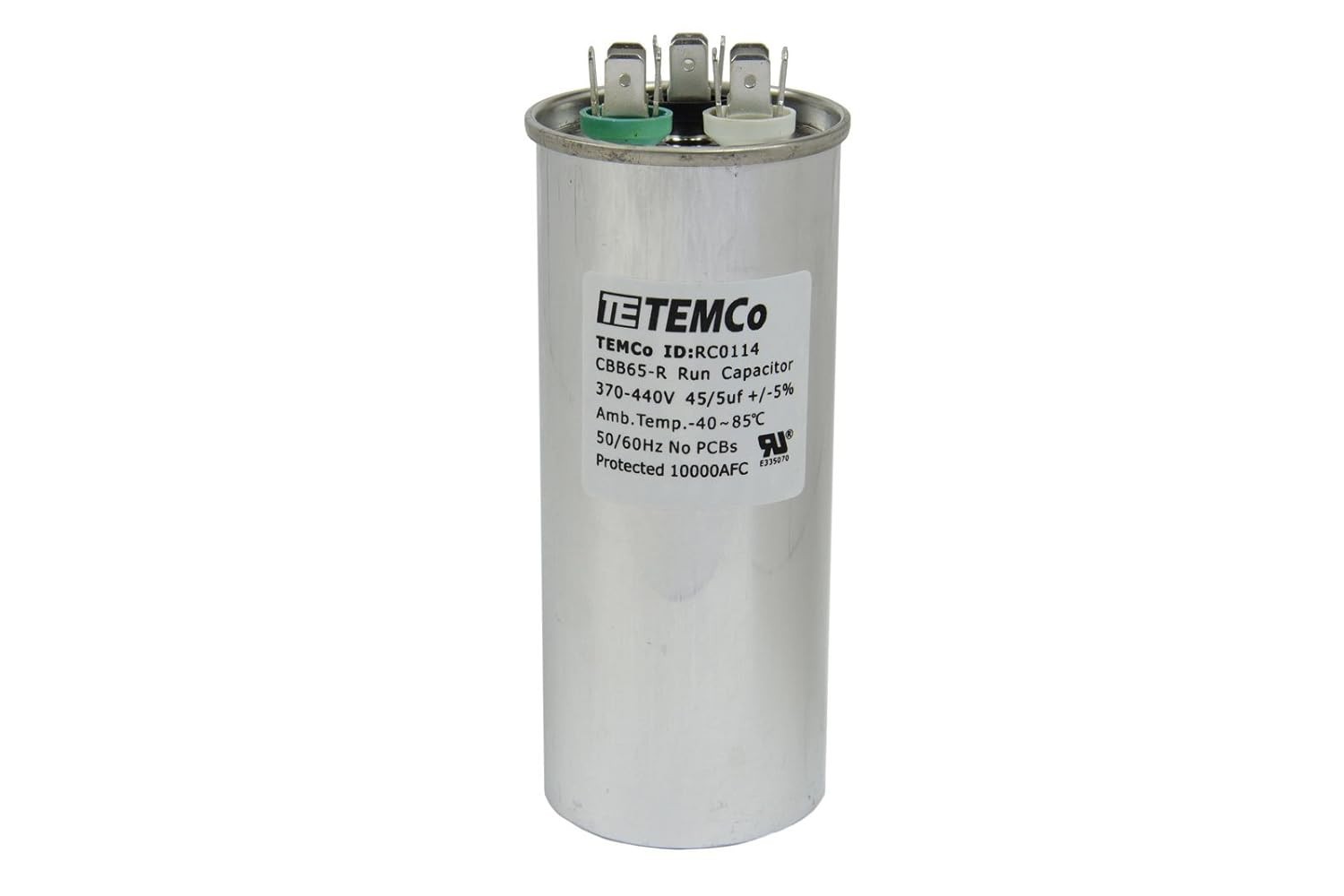 HVAC Motor Capacitor 45/5 MFD 370-440V – 10 Pack#/-