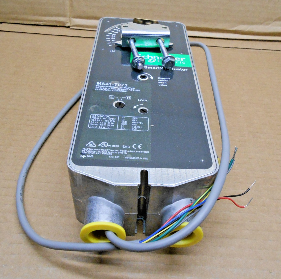 SCHNEIDER MS41-7073 PROPORTIONAL ACTUATOR 60 IN-LB 7NM SPRING RETURN
