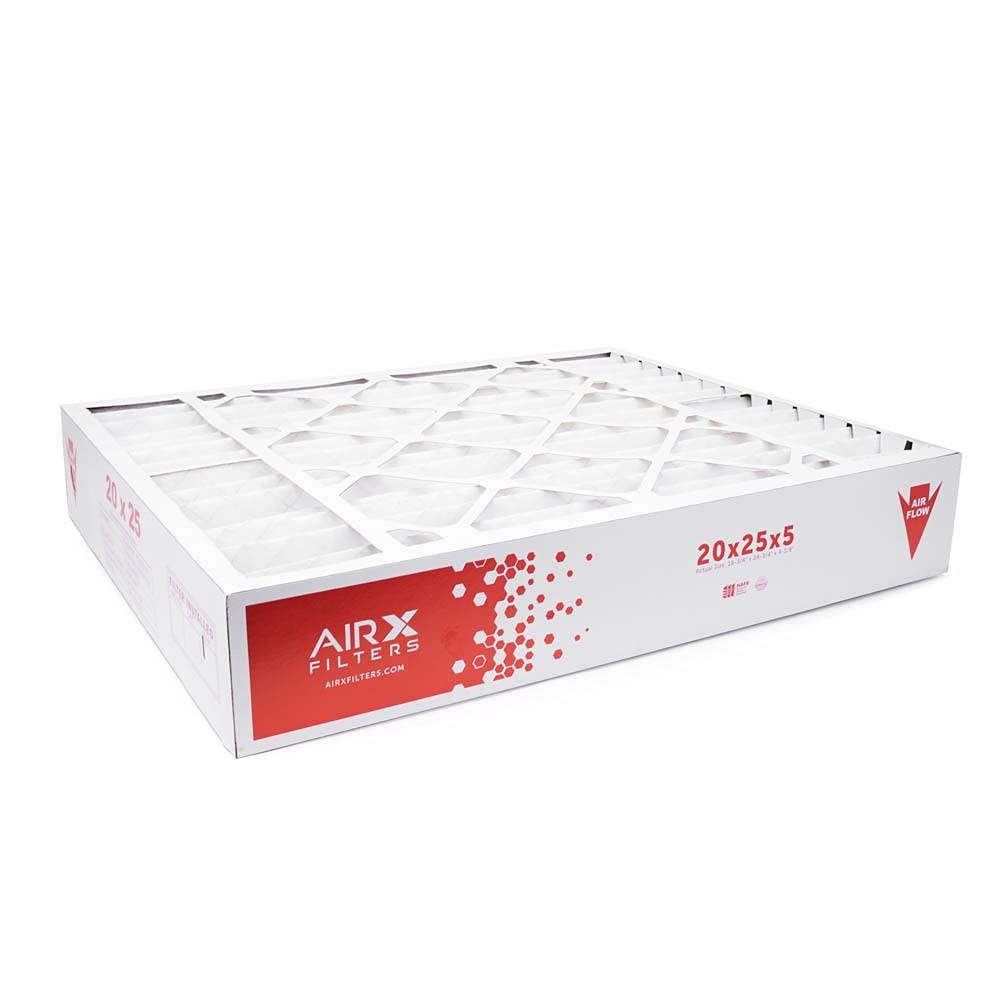 AIRX FILTERS WICKED CLEAN AIR. 20x25x4 Compatible 2 Pack of Filters, White